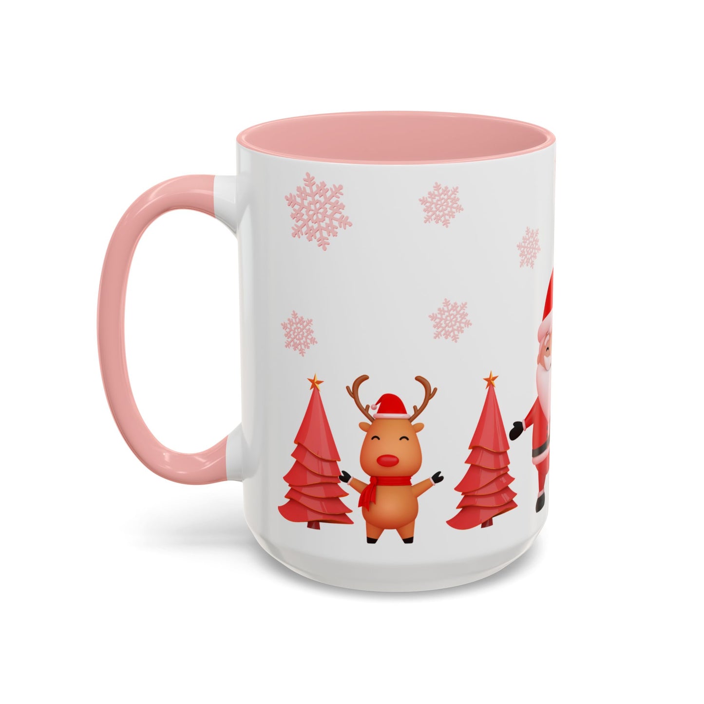 Santa, Snowman & Reindeer - Accent Coffee Mug (11, 15oz) - 10303