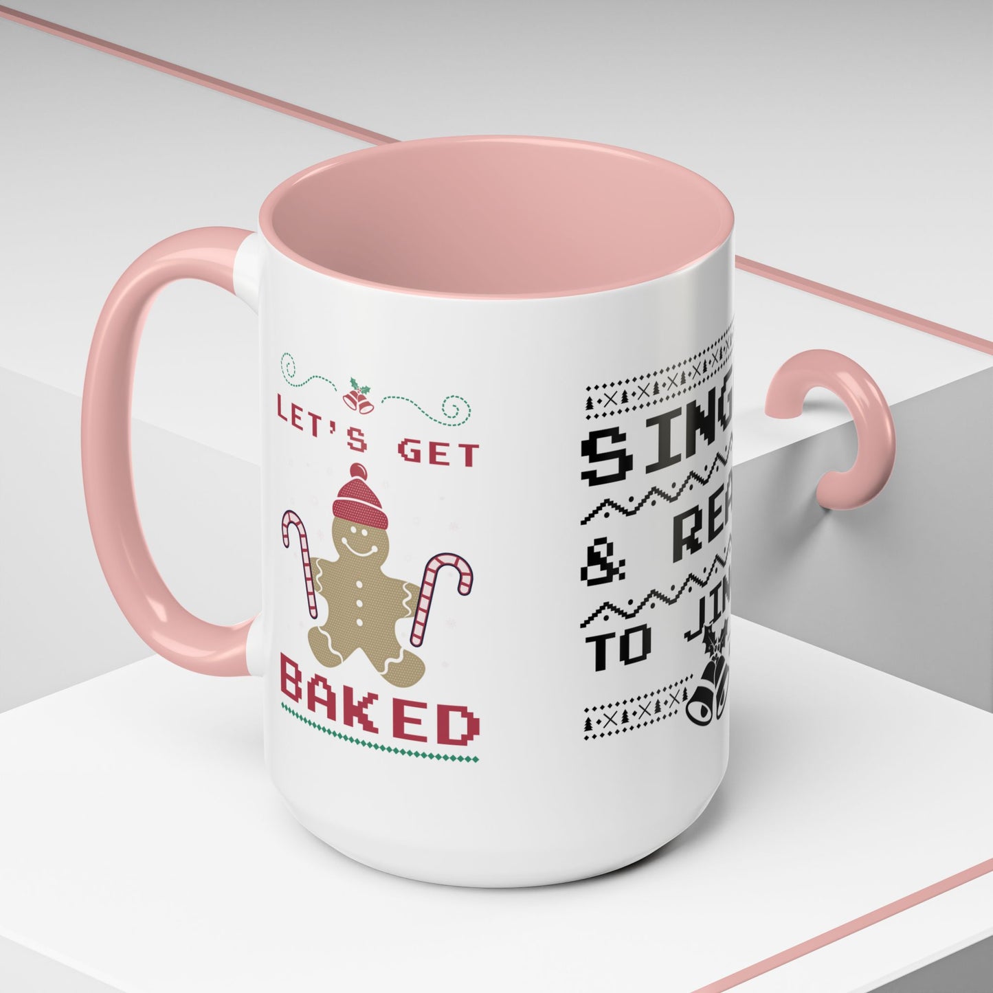 Single and Ready to Jingle - Accent Coffee Mug (11, 15oz)