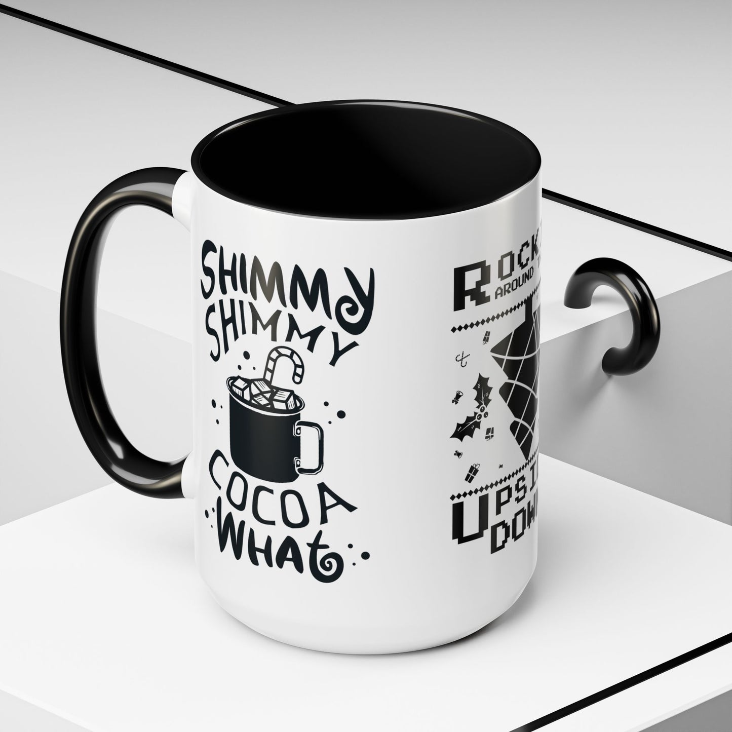 Rocking Around The Tree Upside Down - Accent Coffee Mug (11, 15oz)