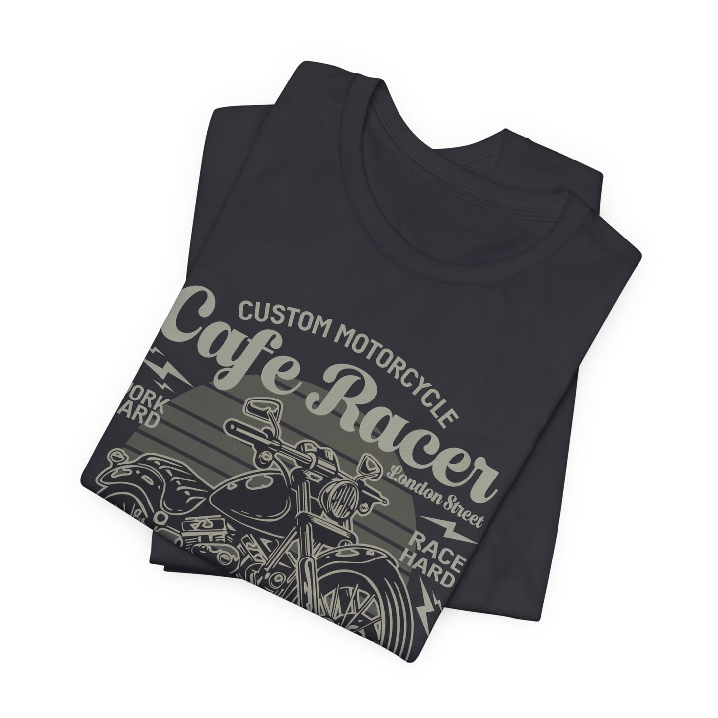 Custom Motorcycle, Cafe Racer - Unisex Jersey Short Sleeve Tee - 13295