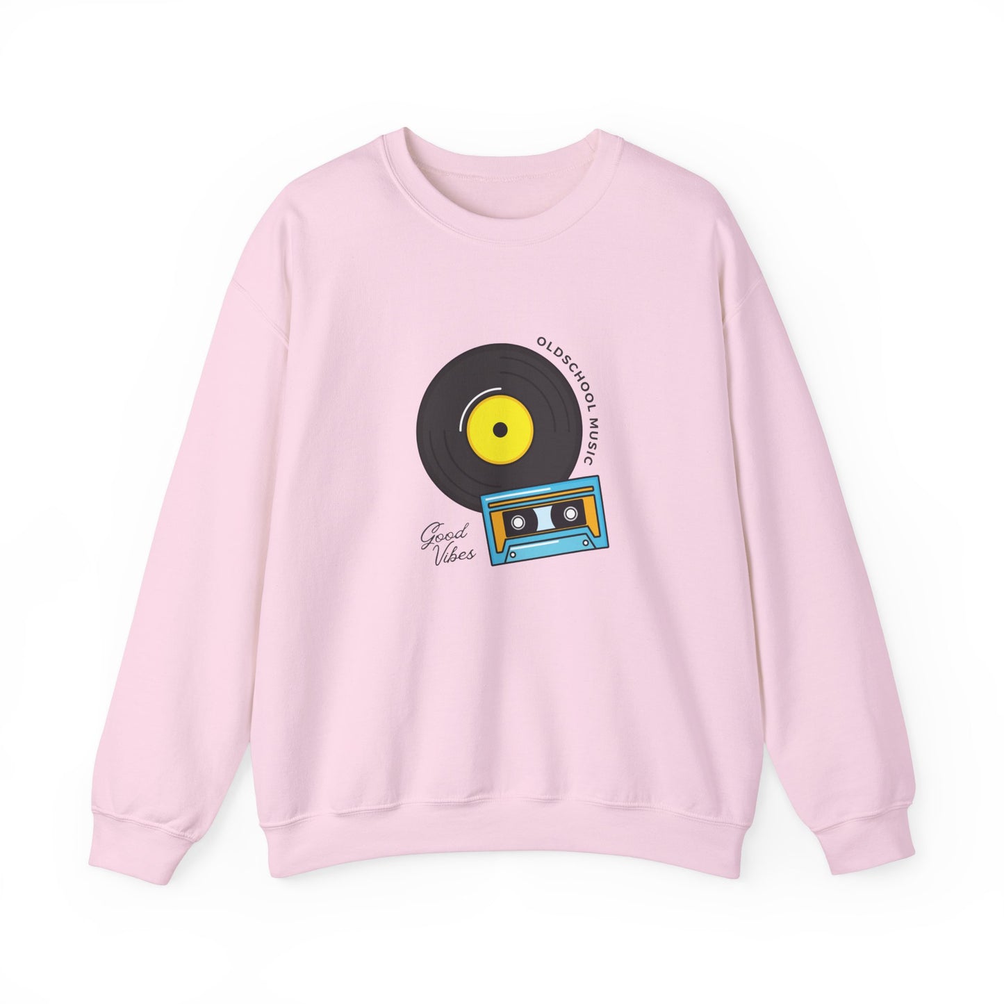 Record & Cassette, Old School Music - Unisex Heavy Blend™ Crewneck Sweatshirt - 11273