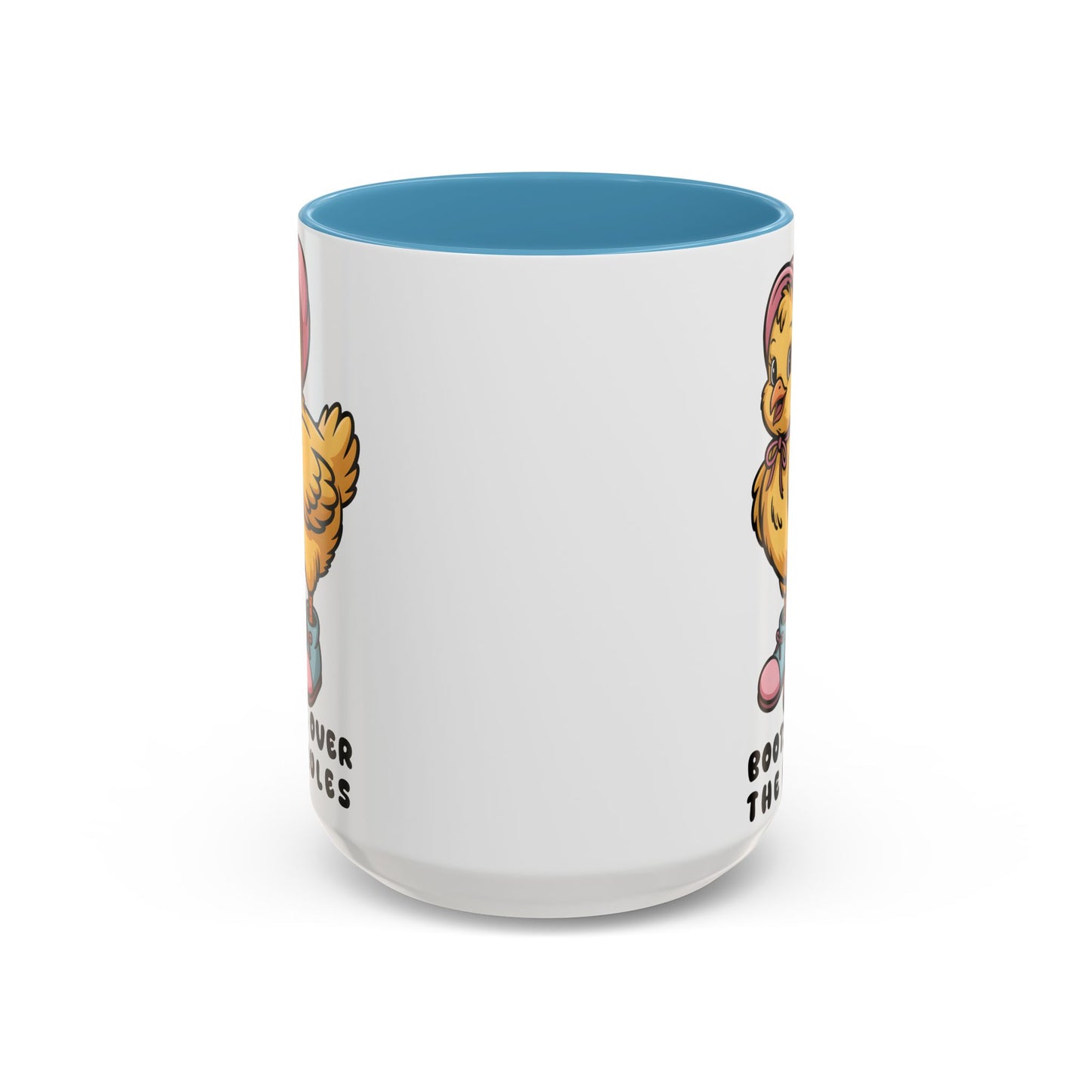 Boots Over The Rules Chick Mug – Cute Chicken Coffee Mug Funny Gift 11/15oz - 14862