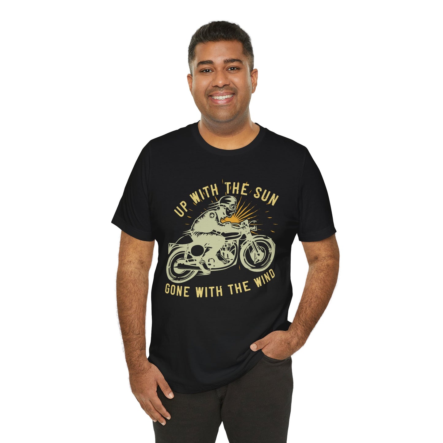Up with the Sun, Gone with the Wind - Unisex Jersey Short Sleeve Tee - 13958