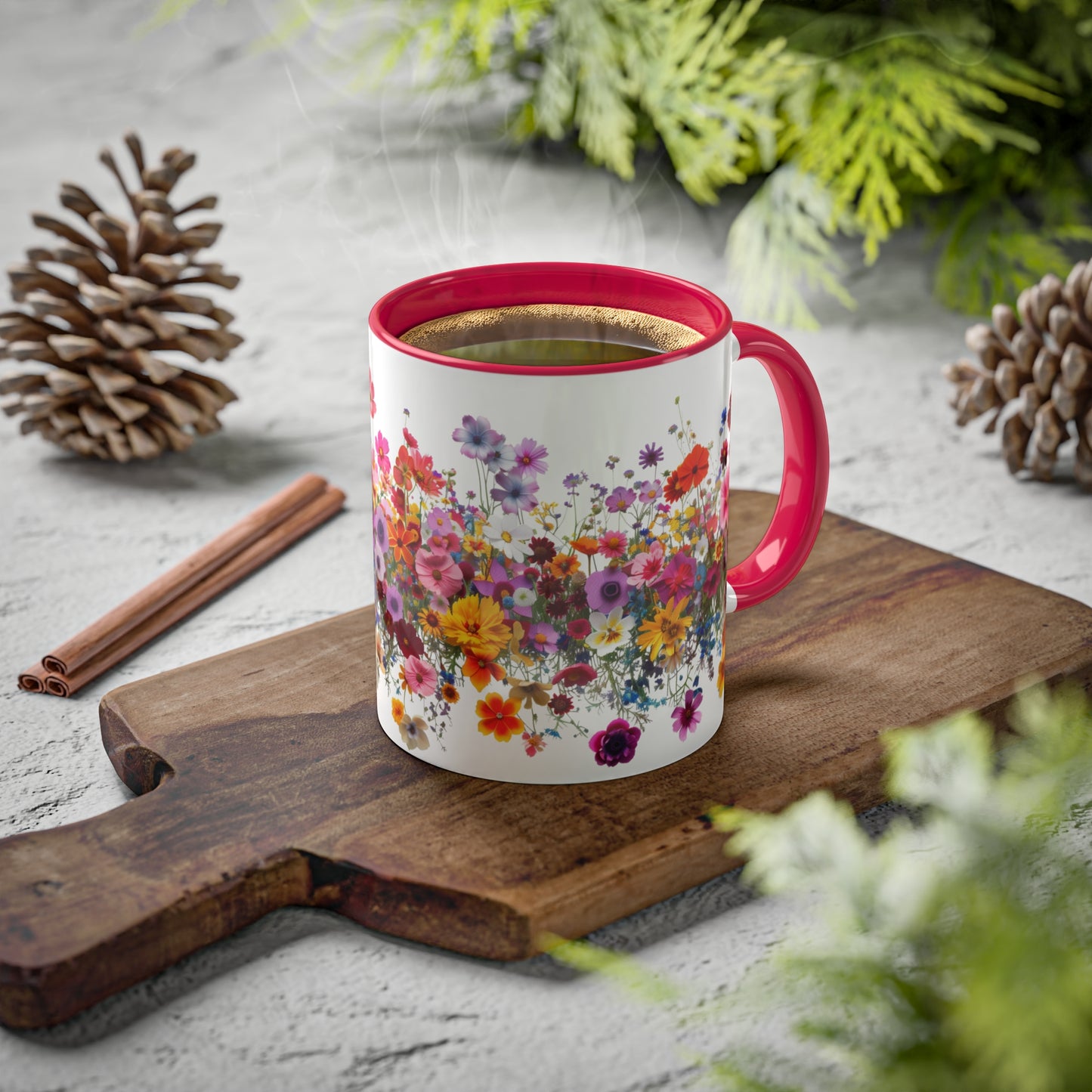 Wild Beauty in Every Petal - Colorful Mugs, 11oz