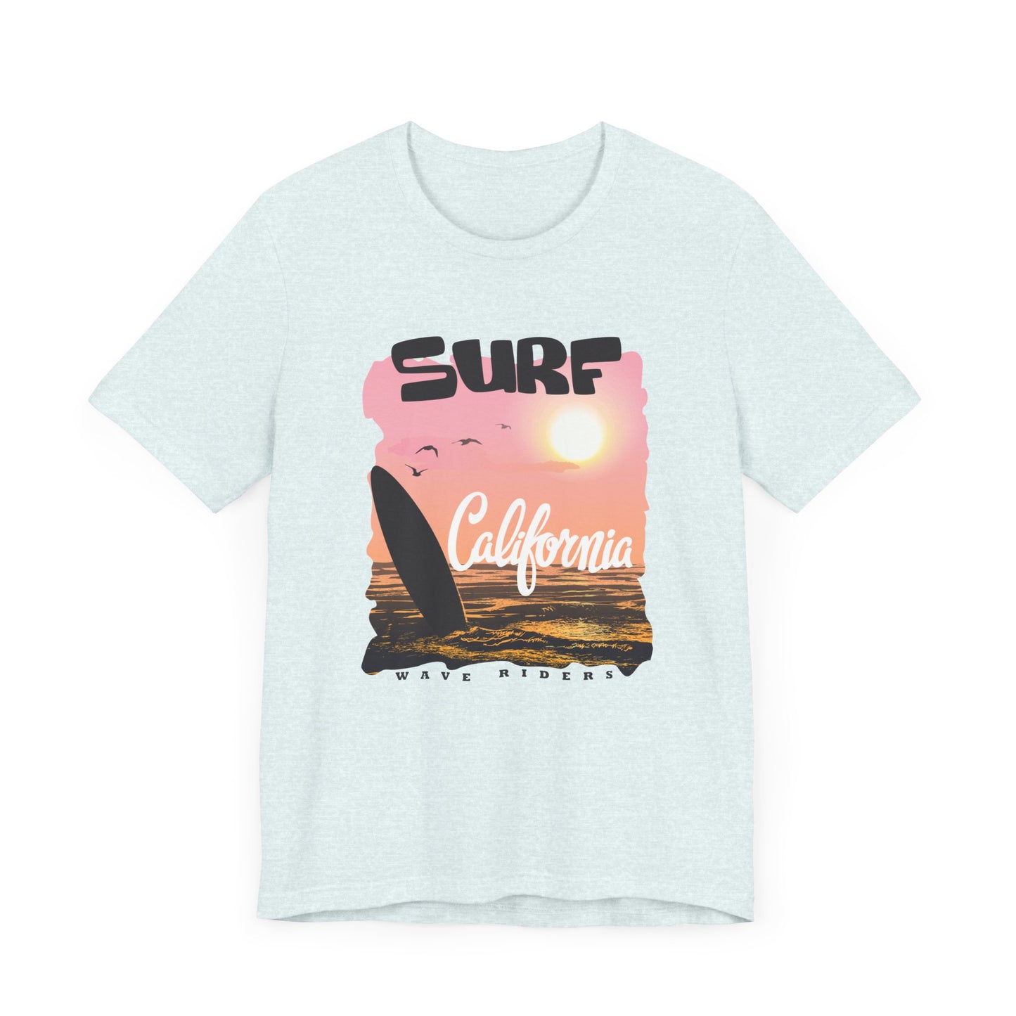 Surf California, Wave Riders - Unisex Jersey Short Sleeve Tee