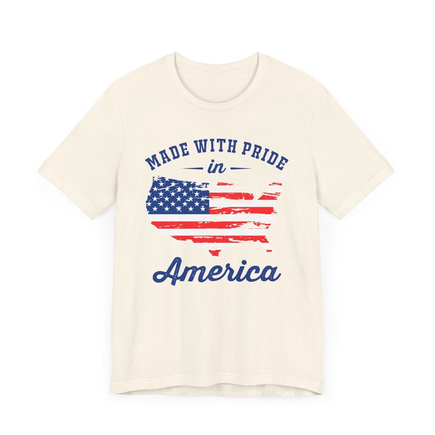 American Pride Unisex Tee, Patriotic Shirt, USA Pride Tee, Independence Day Apparel, Gift for Veterans, Summer Fashion - 13693