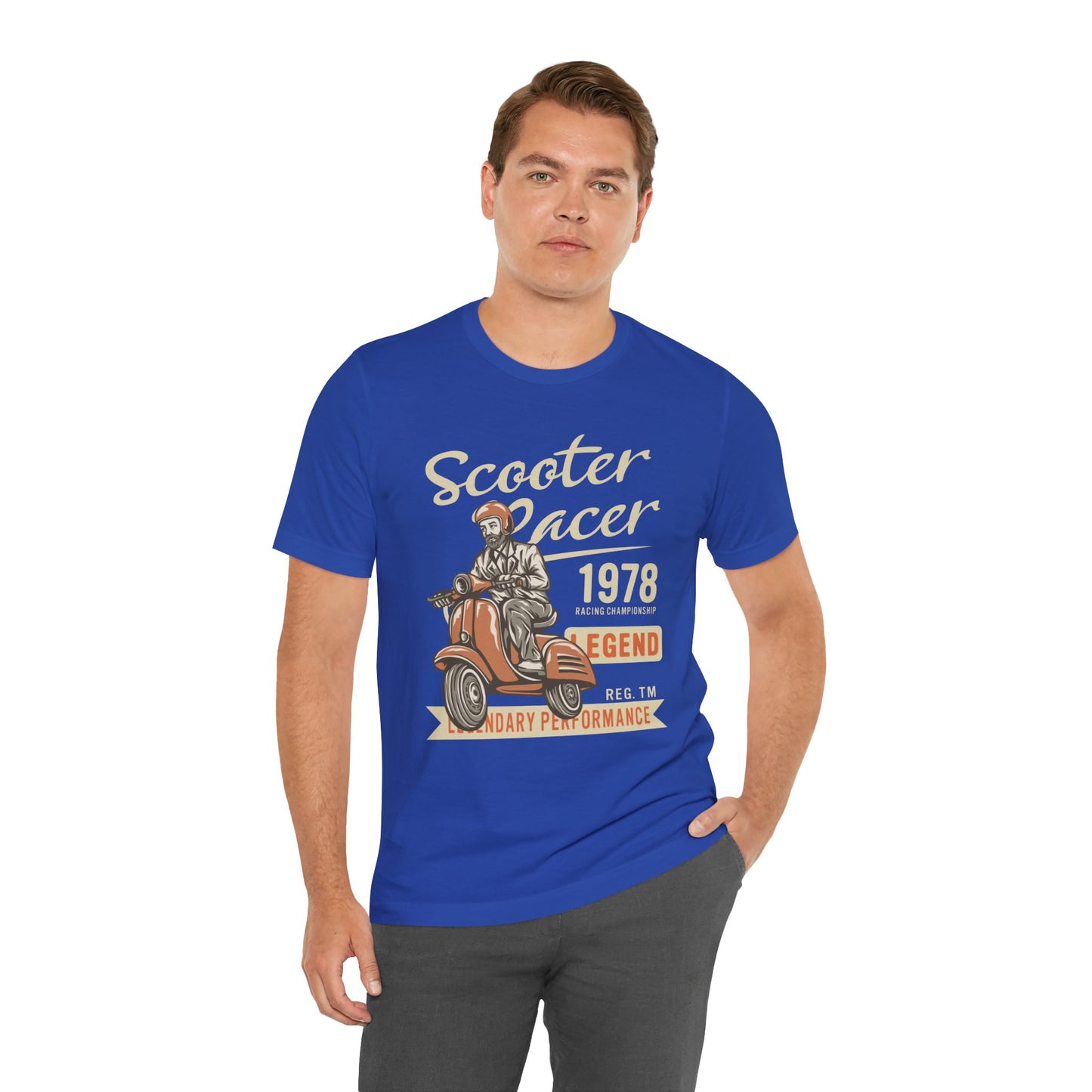 Scooter Racer - Unisex Jersey Short Sleeve Tee - 13376