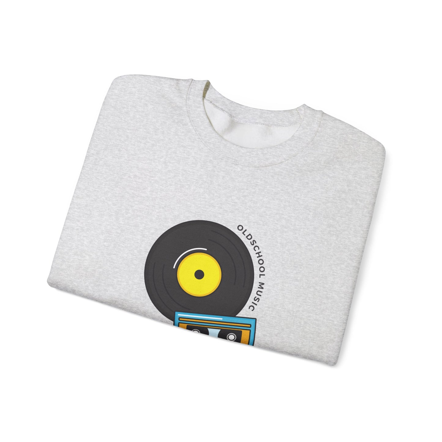 Record & Cassette, Old School Music - Unisex Heavy Blend™ Crewneck Sweatshirt - 11273