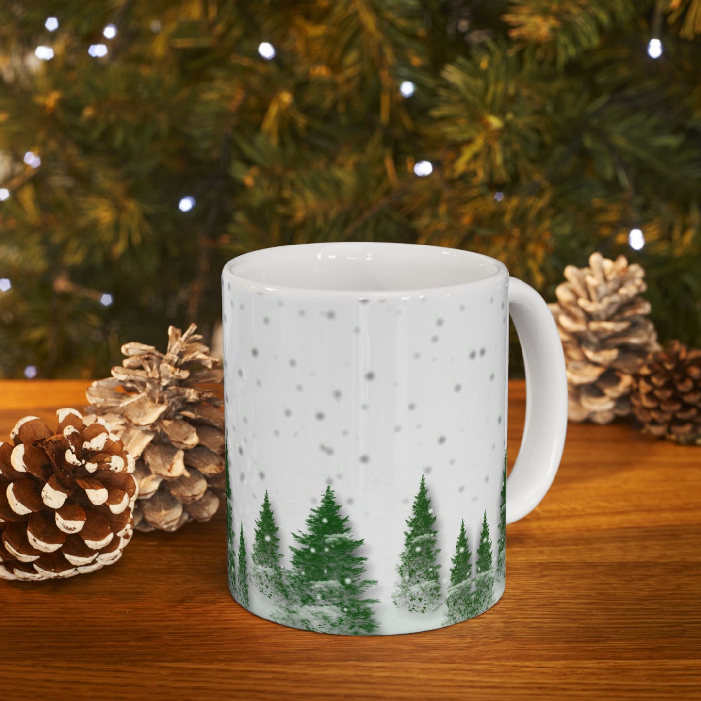 Winter, Forest - Ceramic Mug, (11oz, 15oz) - 10071