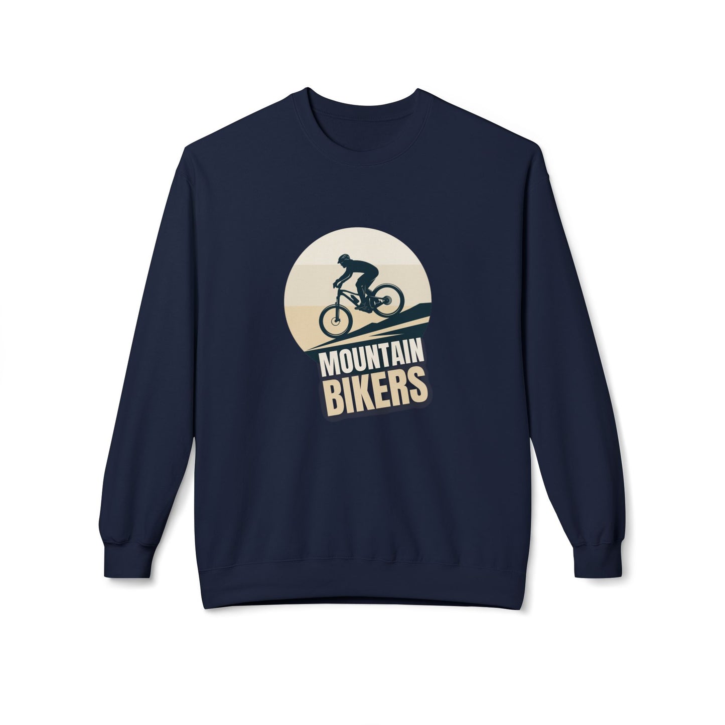 Mountain Bikers - Unisex Midweight Softstyle Fleece Crewneck Sweatshirt - 10686
