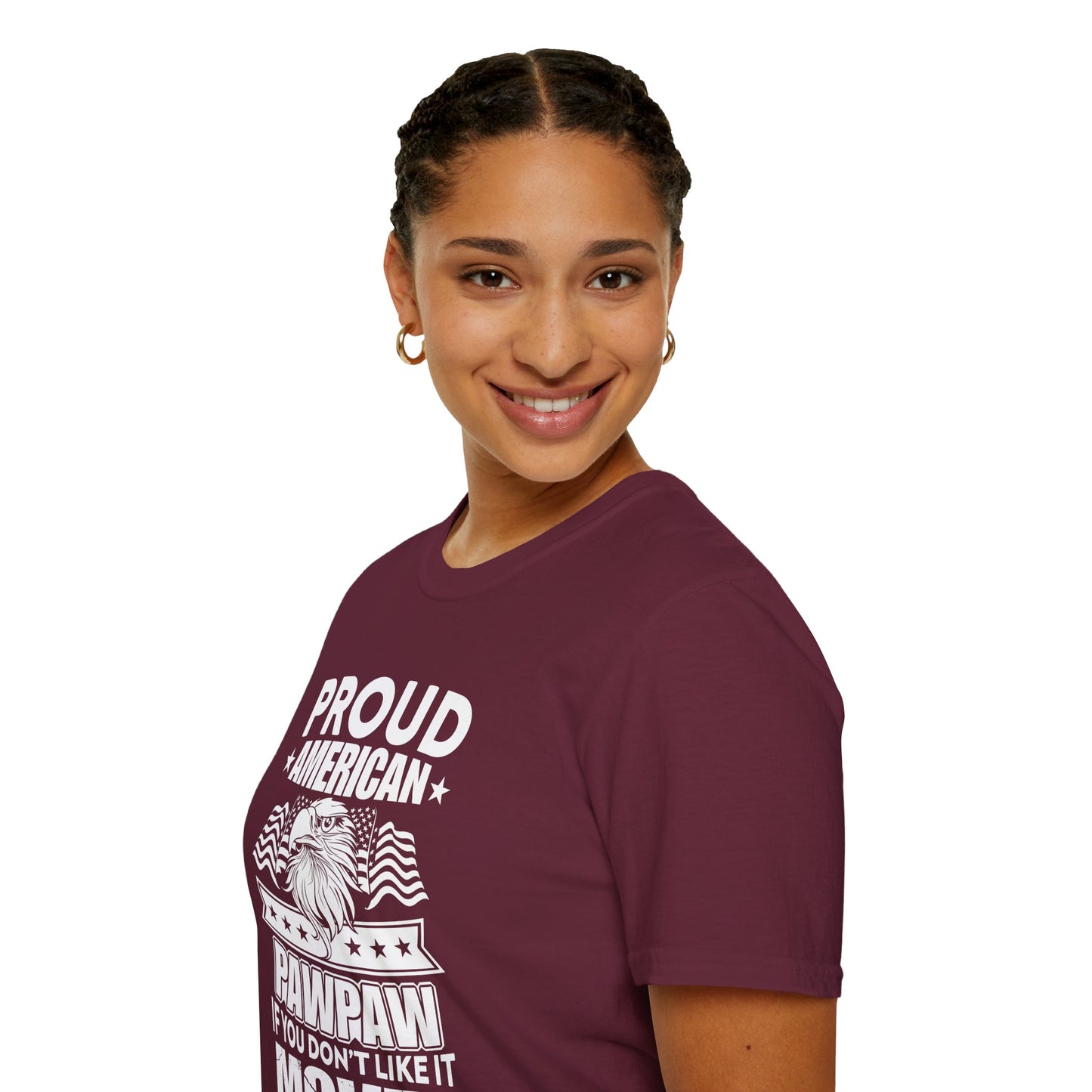 Proud American Pawpaw T-Shirt, Unisex Tee for Grandfather, Father's Day Gift, Casual Wear, Patriotic Shirt, Comfortable Tee - 13787