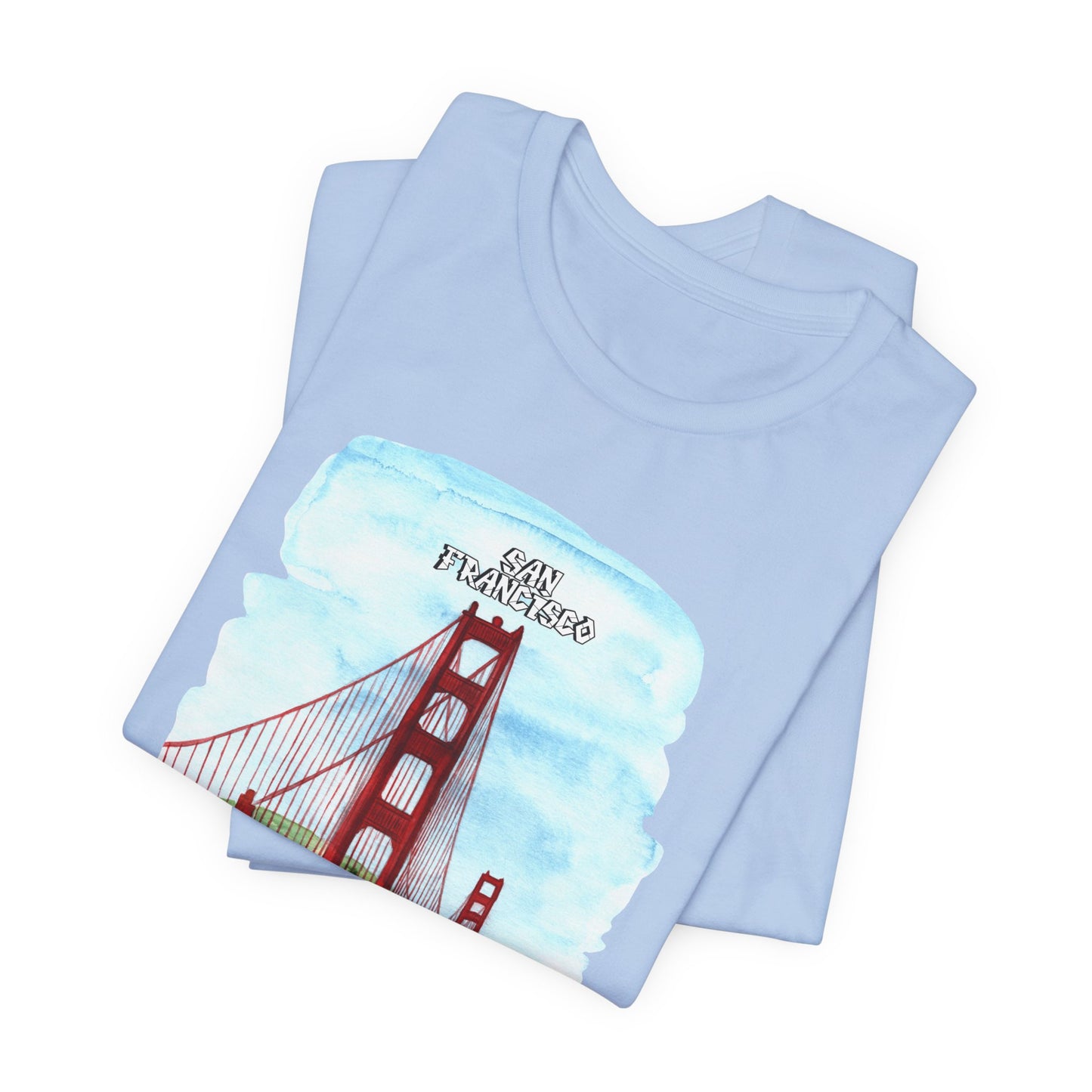 San Francisco Golden Gate Bridge Tee - Unisex Short Sleeve Jersey Shirt for Travel Lovers - 12203