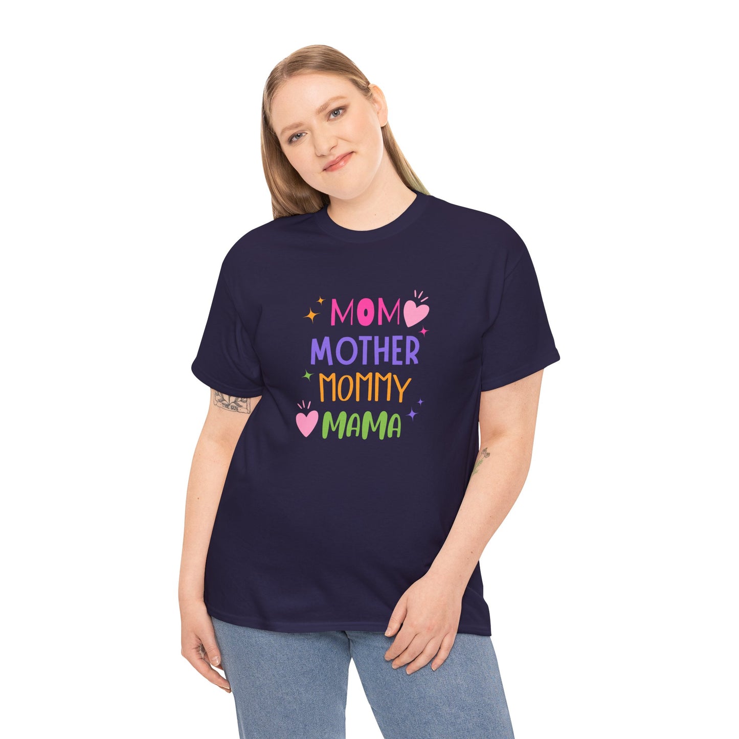 Mom, Mama, Mummy, Mother - Unisex Heavy Cotton Tee - 11715
