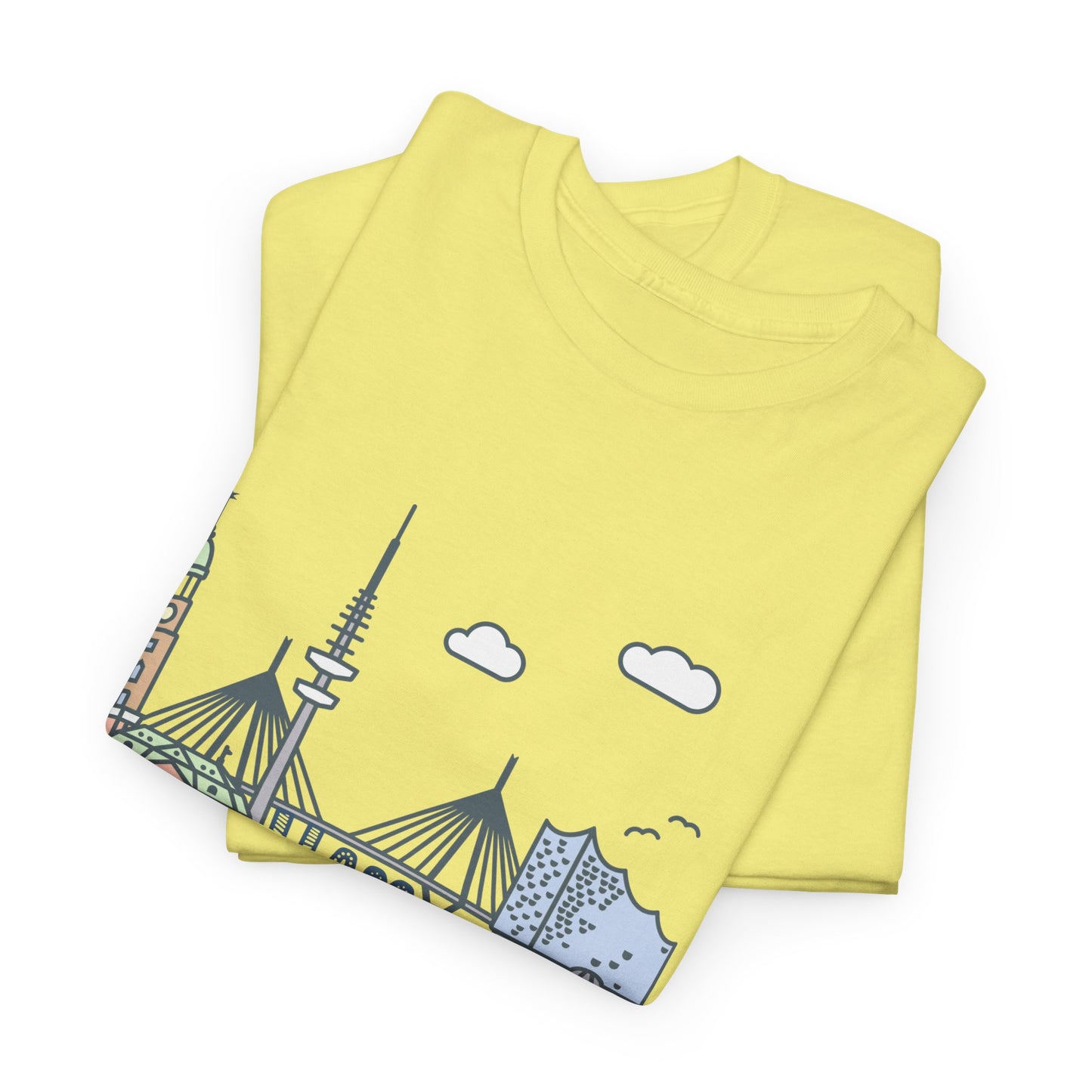 Hamburg, Vintage-Inspired Unisex Heavy Cotton Tee - 12244