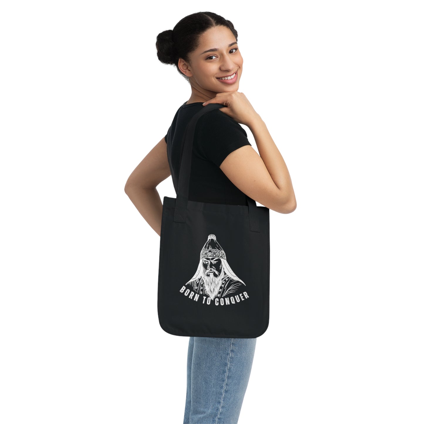 Born to Conquer Mongolia - Organic Canvas Tote Bag