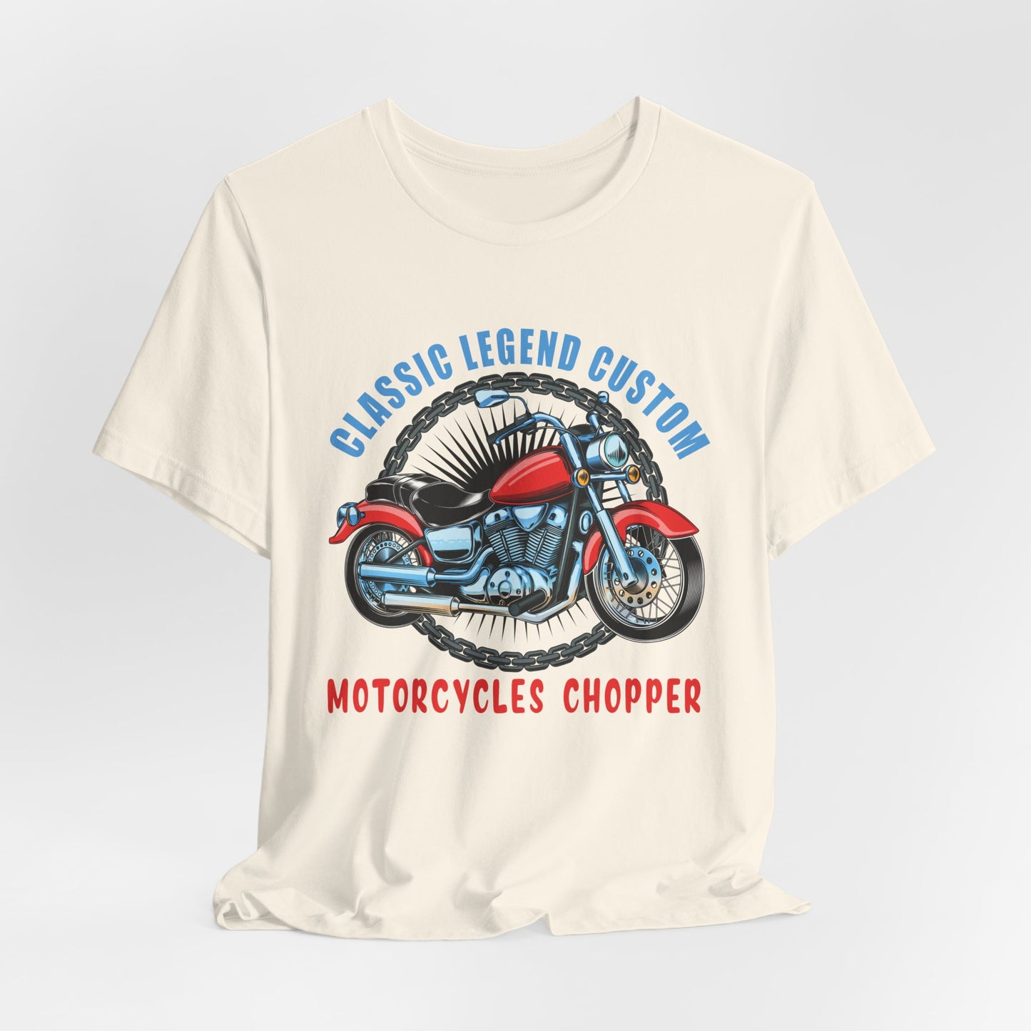 Classic Legend Custom, Motorcycle Chopper - Unisex Jersey Short Sleeve Tee - 13556
