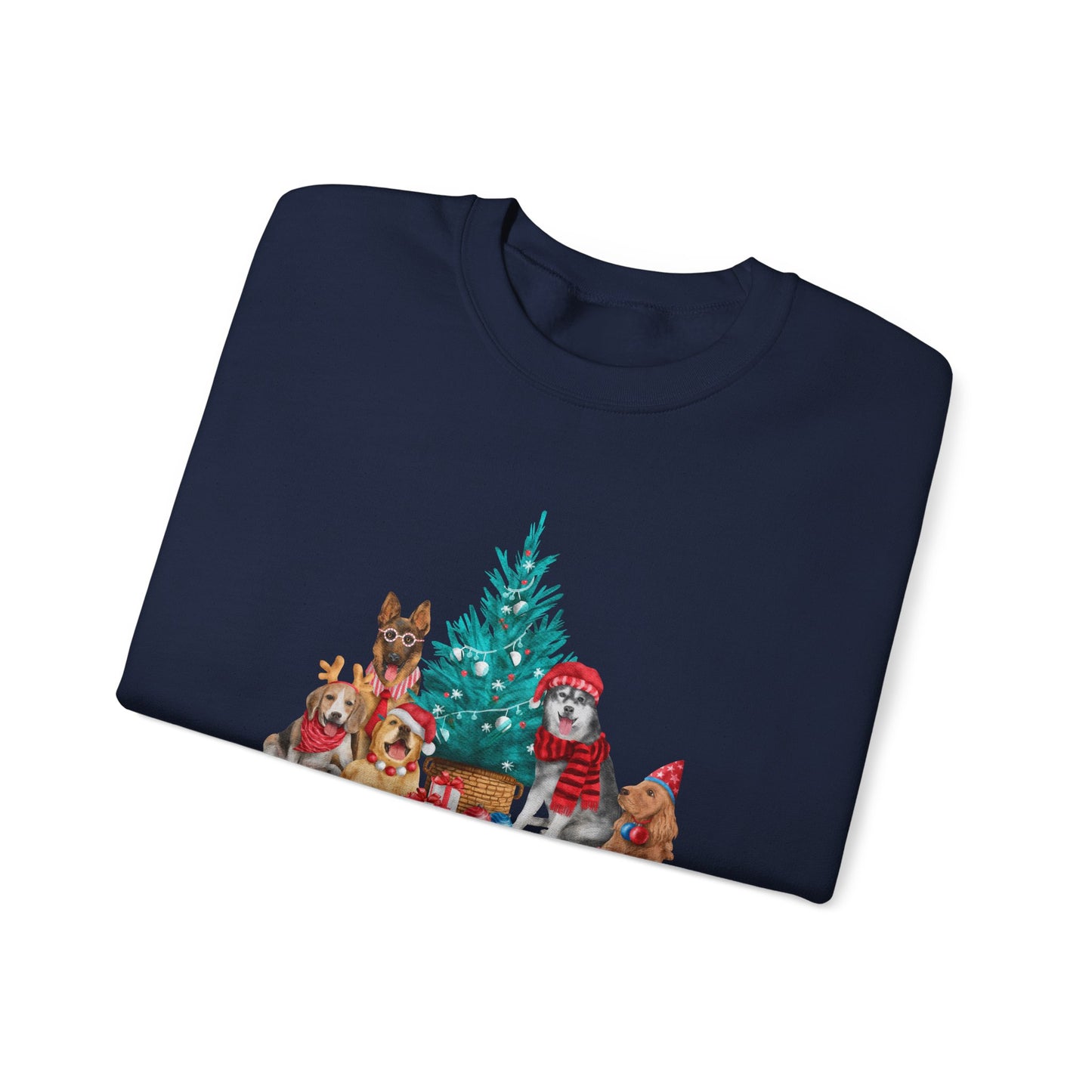 Merry Christmas, Dogs - Unisex Heavy Blend™ Crewneck Sweatshirt - 10265