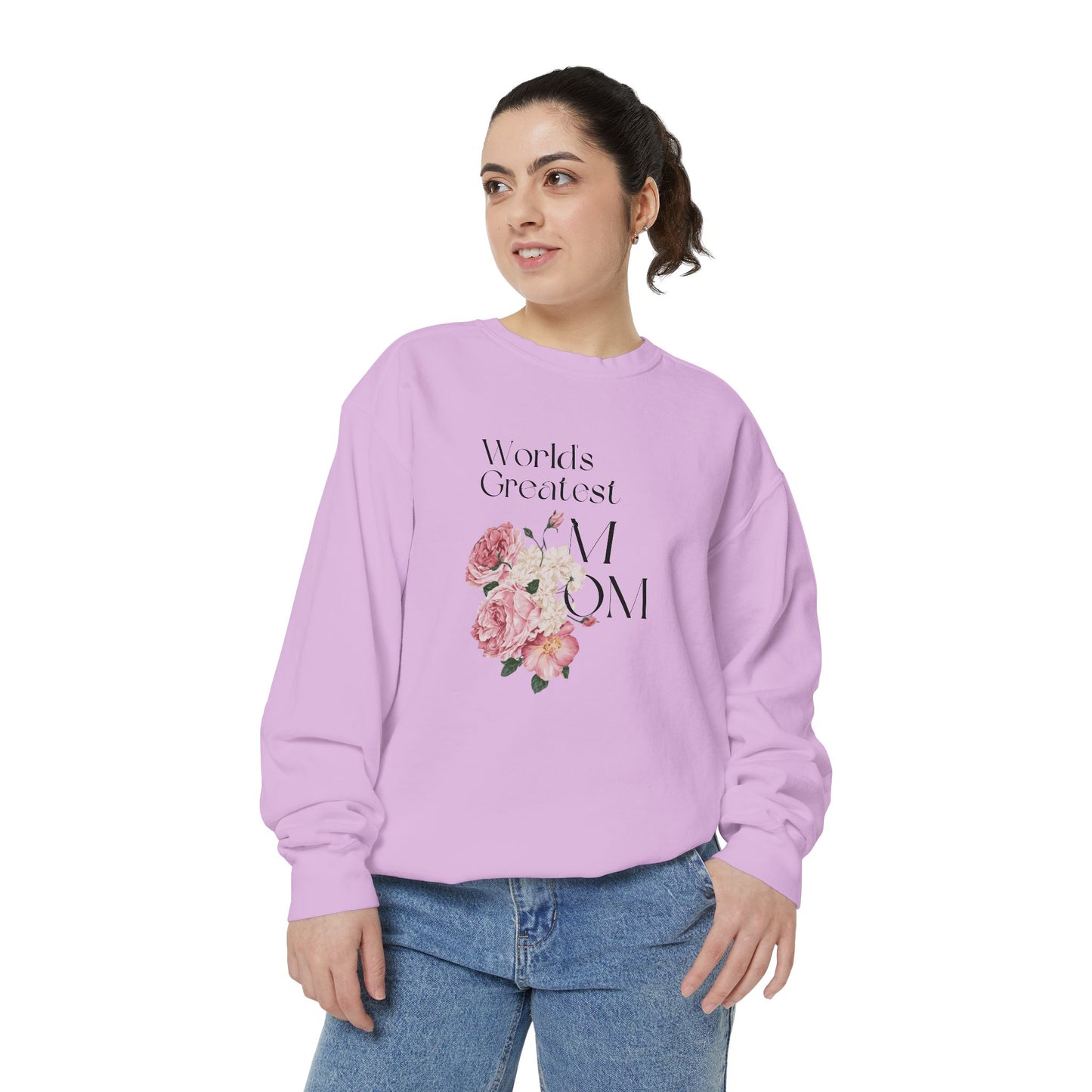 World's Greatest Mom - Unisex Garment-Dyed Sweatshirt - 11802