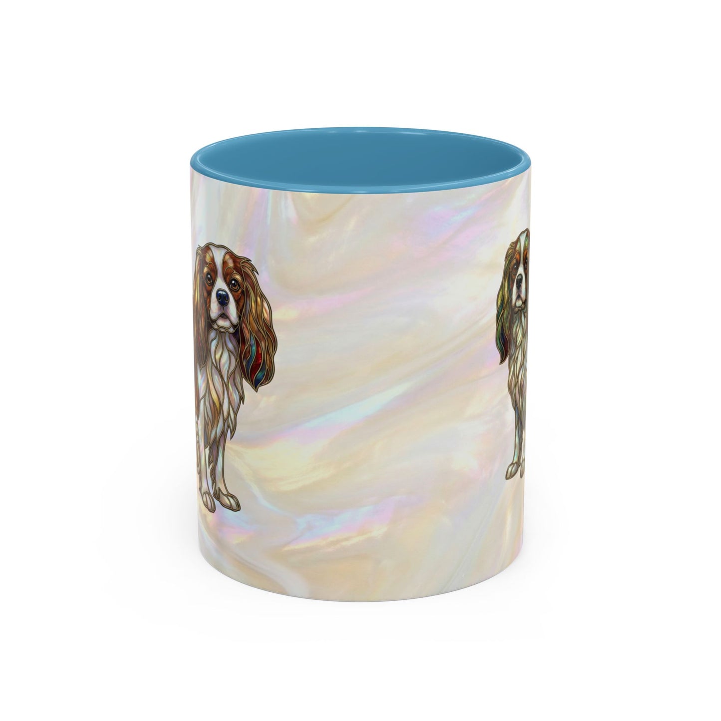 Cavalier King Charles Accent Coffee Mug -Stained Glass Style (11/15oz) - 14624