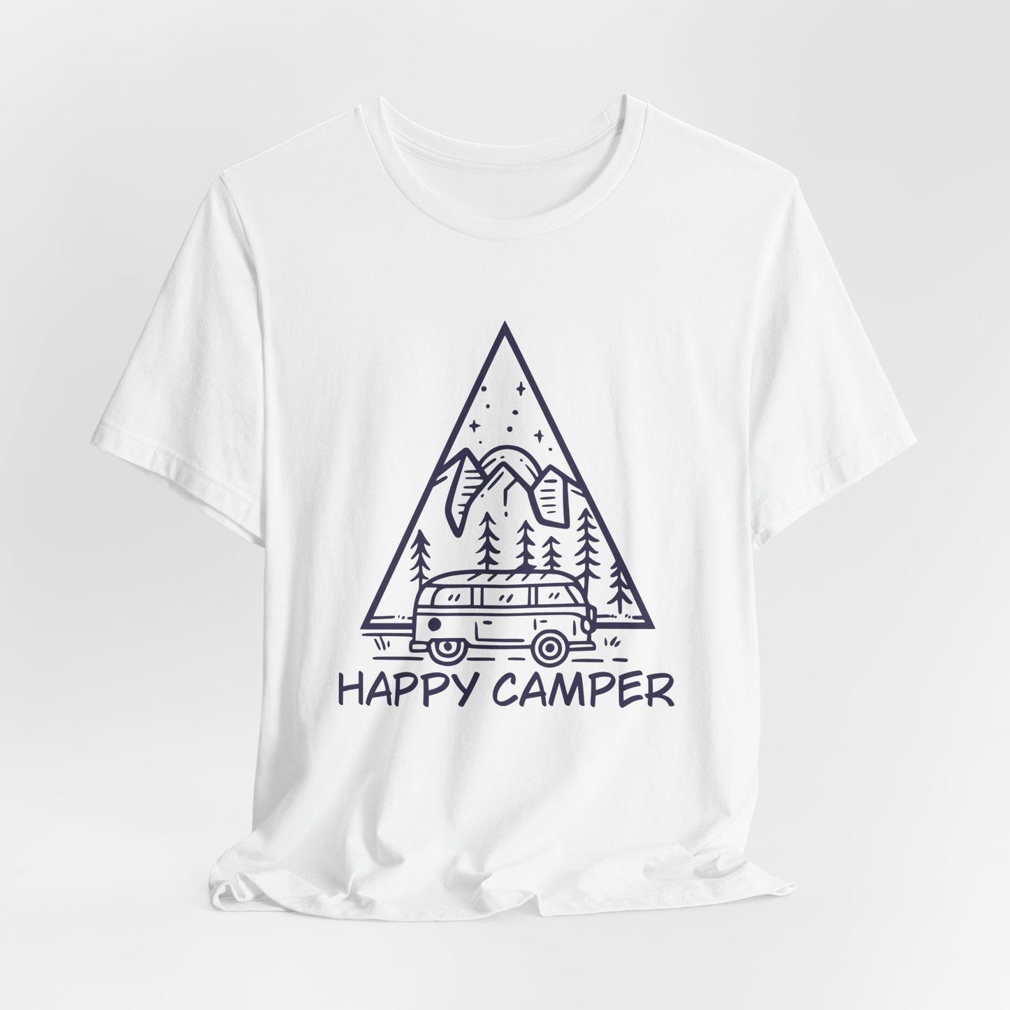 Happy Camper - Unisex Jersey Short Sleeve Tee - 12604