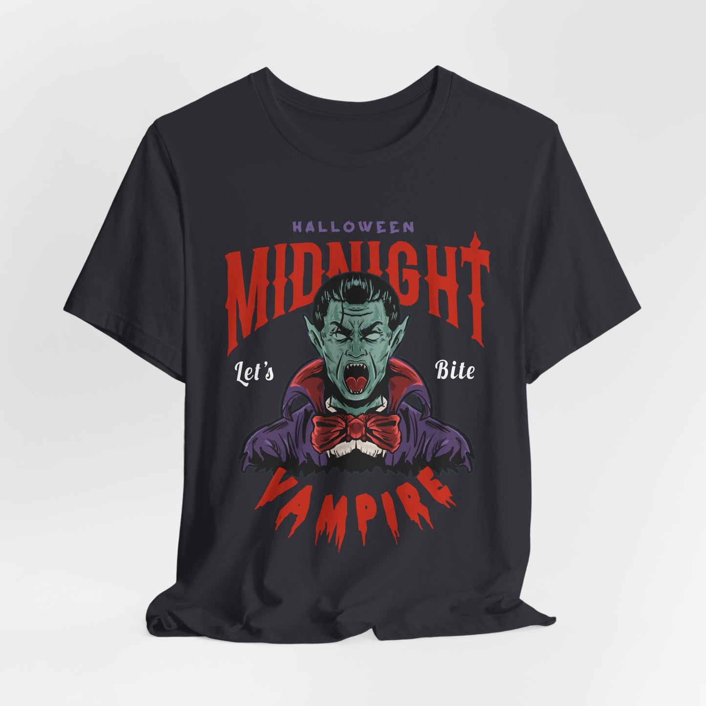 Halloween Midnight, Let's Bite Vampire - Unisex Jersey Short Sleeve Tee - 12937