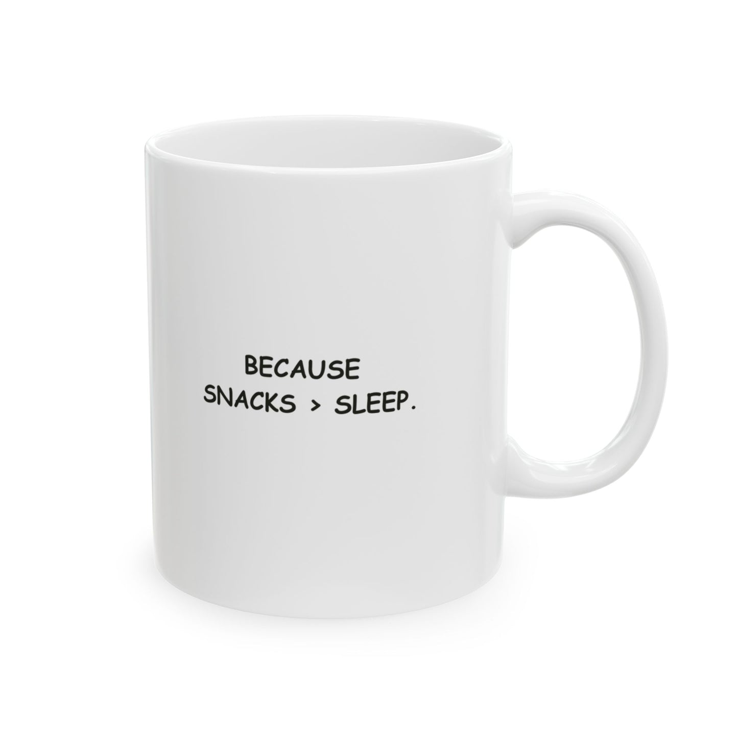 “Wake me up before you go-go... to the dairy.”  (Because snacks > sleep.) Ceramic Coffee Mug - 13924