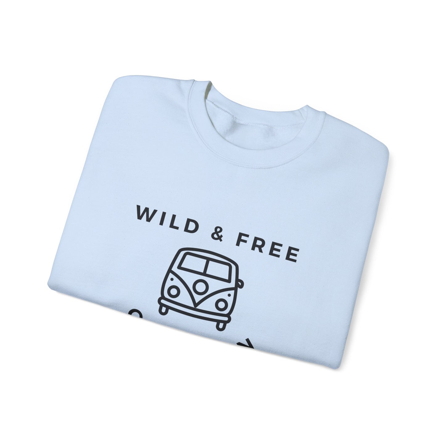 Wild & Free, Camp Van - Unisex Heavy Blend™ Crewneck Sweatshirt - 10741