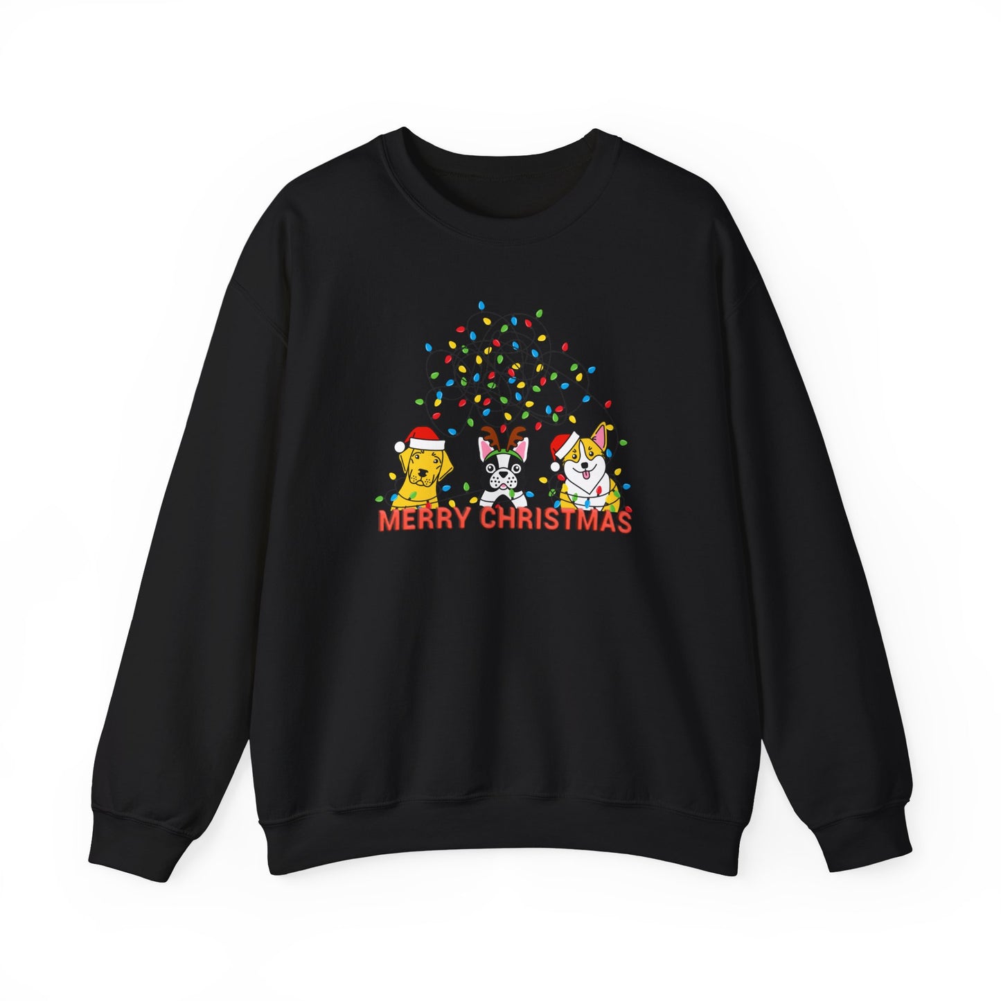 Dogs, Merry Christmas - Unisex Heavy Blend™ Crewneck Sweatshirt - 10175