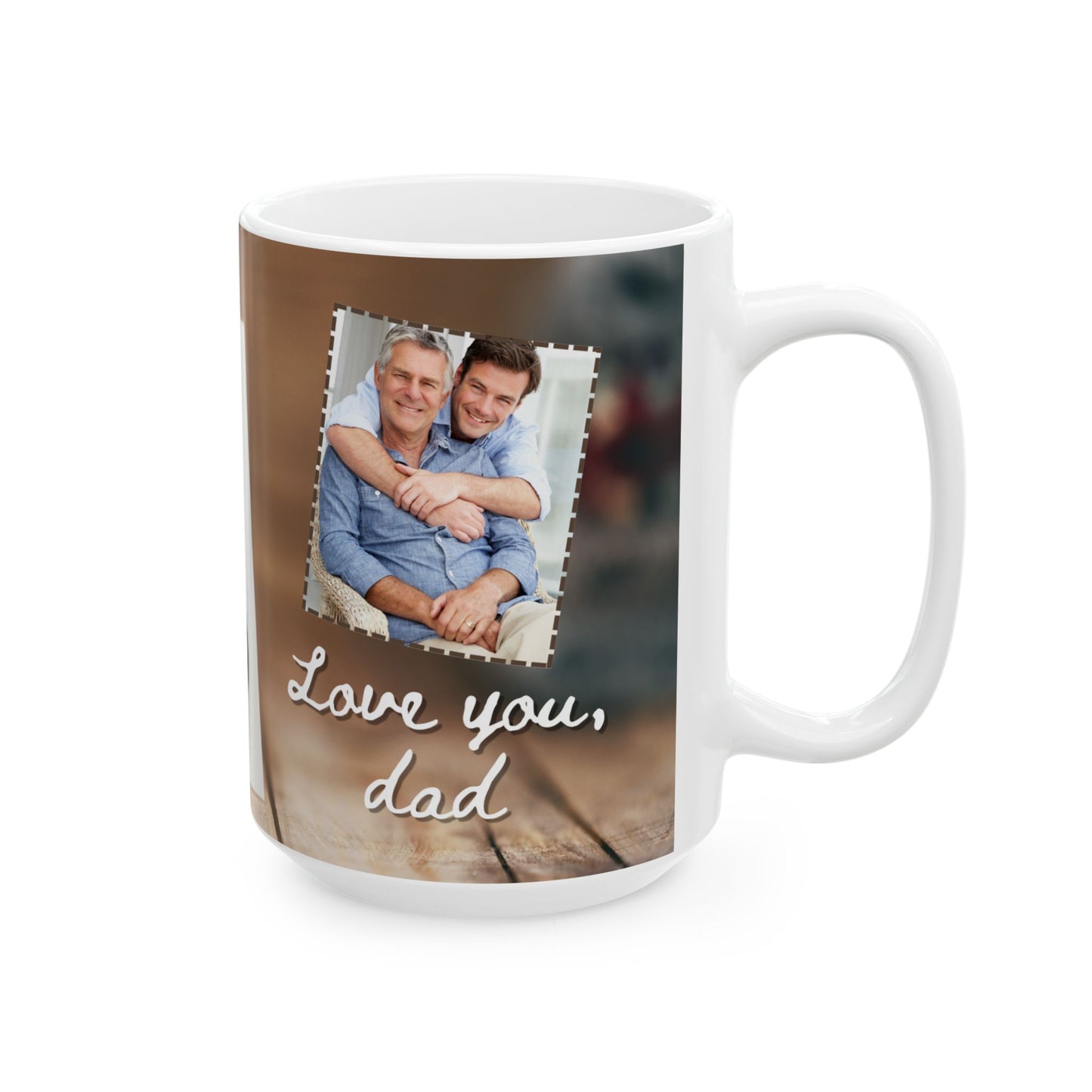 Love You Dad Ceramic Mug – Perfect Gift for Dad, Motivational Coffee Cup, Funny Mug for Father's Day - 14022