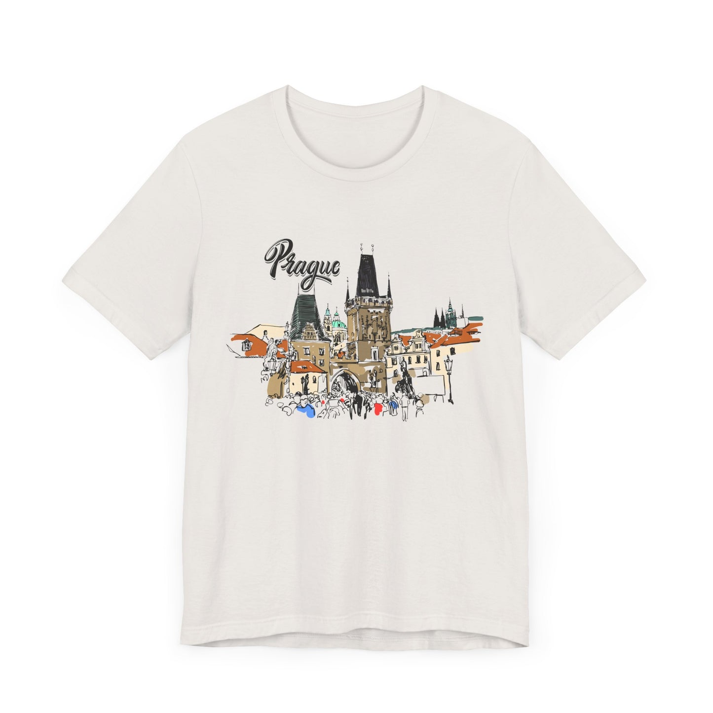 Prague Graphic Unisex Tee - Perfect Travel Souvenir - 12135
