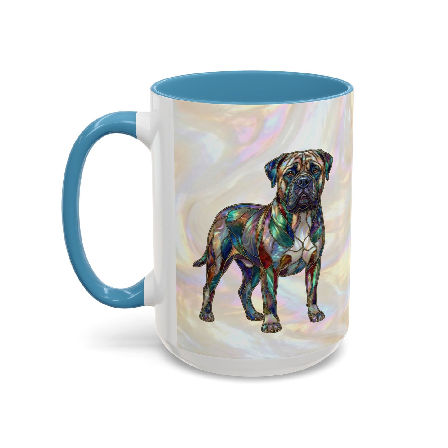 Bull Mastiff Accent Coffee Mug -Stained Glass Style (11/15oz) 14622