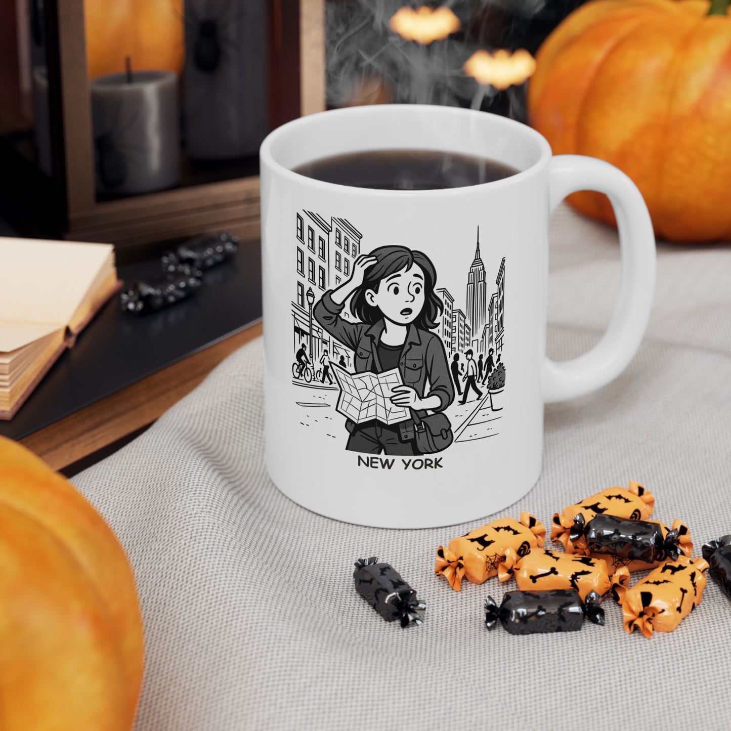 "New York: Where ‘checking out a new place’ means getting lost for hours but discovering something awesome." Ceramic Mug - 11oz & 15oz - 12869