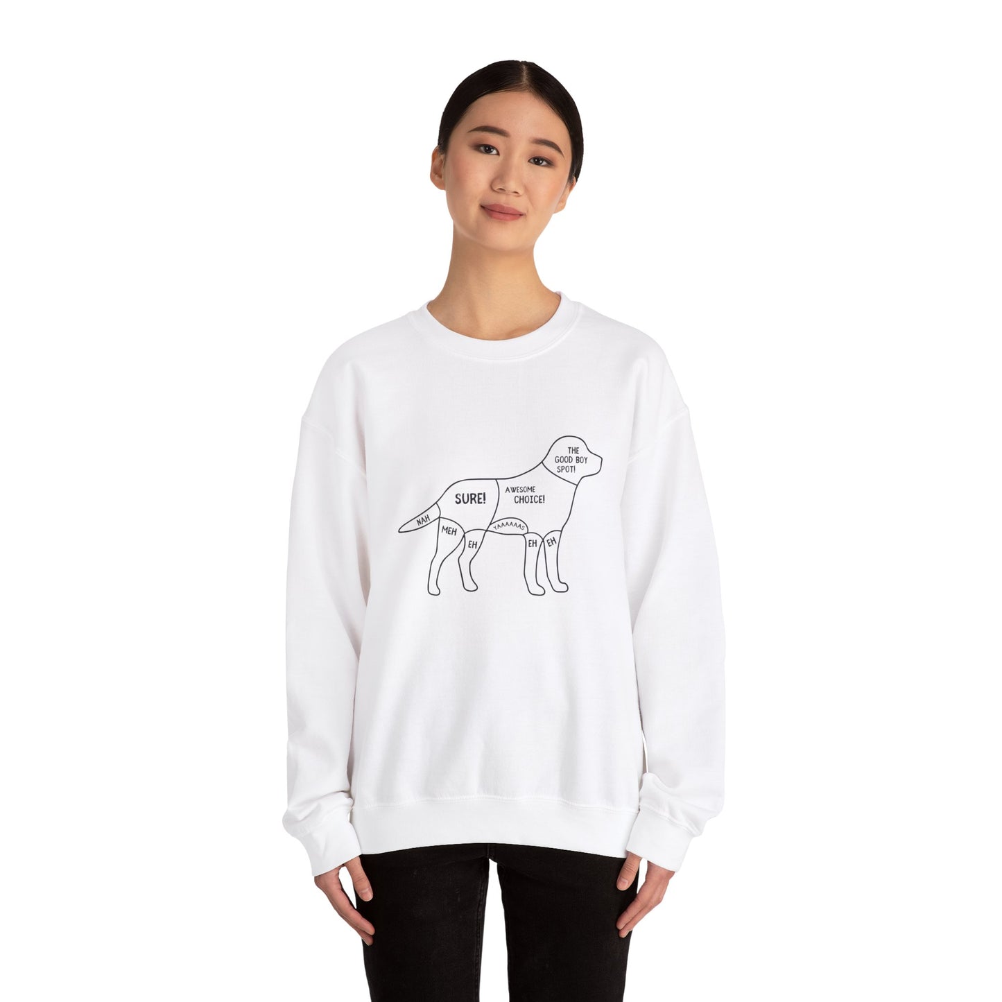 The Good Boy Spot!! - Unisex Heavy Blend™ Crewneck Sweatshirt