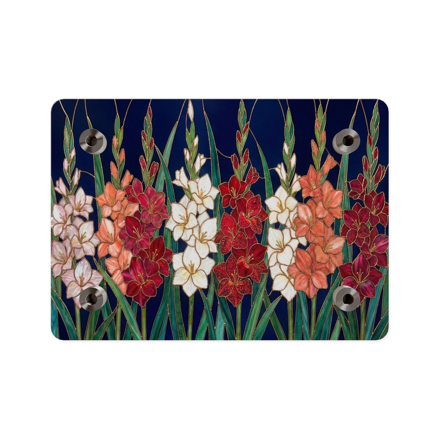 Gladiolus Floral Acrylic Wall Art Panel – Elegant Garden Blooms Home Decor - 14606