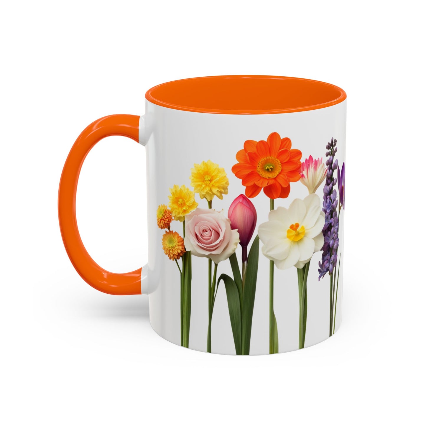 Bright Flowers - Accent Coffee Mug (11, 15oz) - 10400