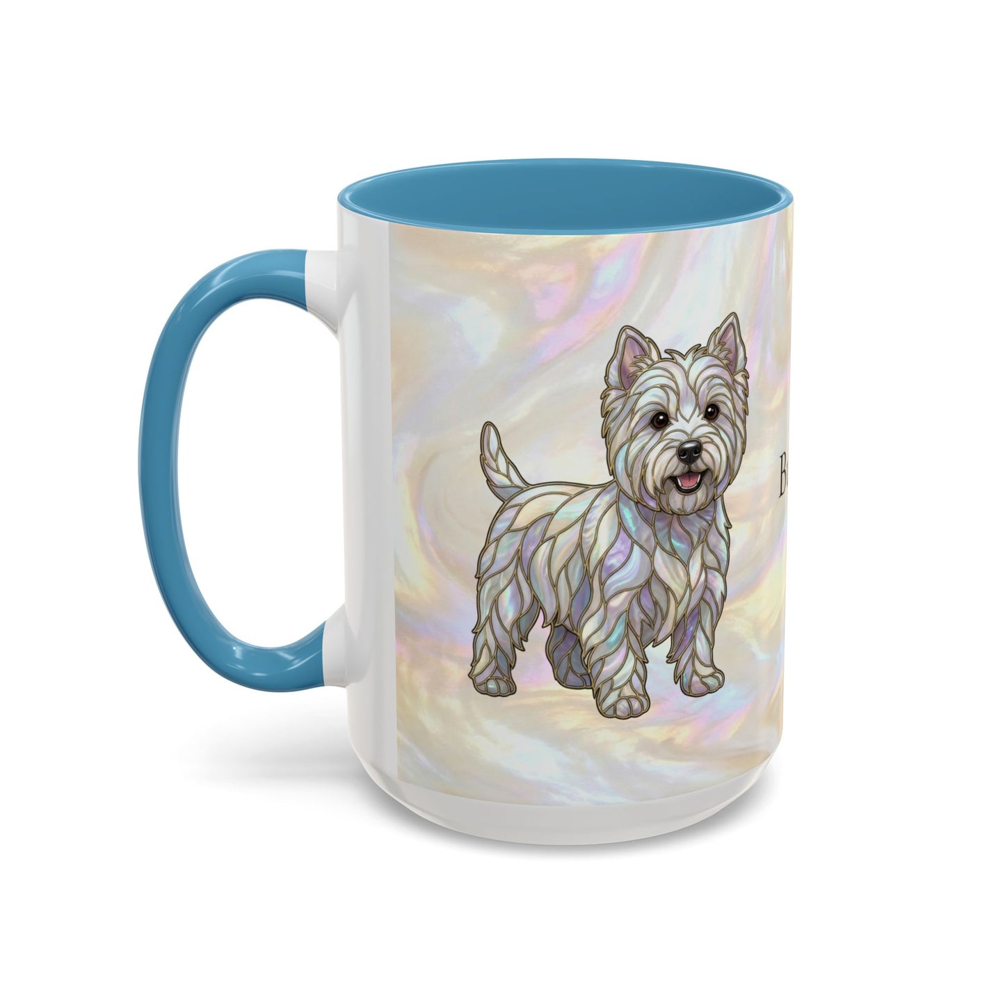 Westie Accent Coffee Mug – Stained Glass Design 11/15oz - 14650