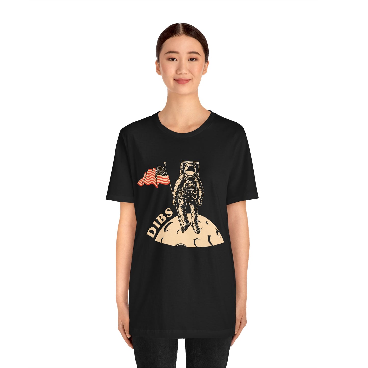 US, July 4th,  Astronaut Adventure Tee - DIBS on the Moon, Space Lover Shirt,  Unisex Astronaut Tee - 13737