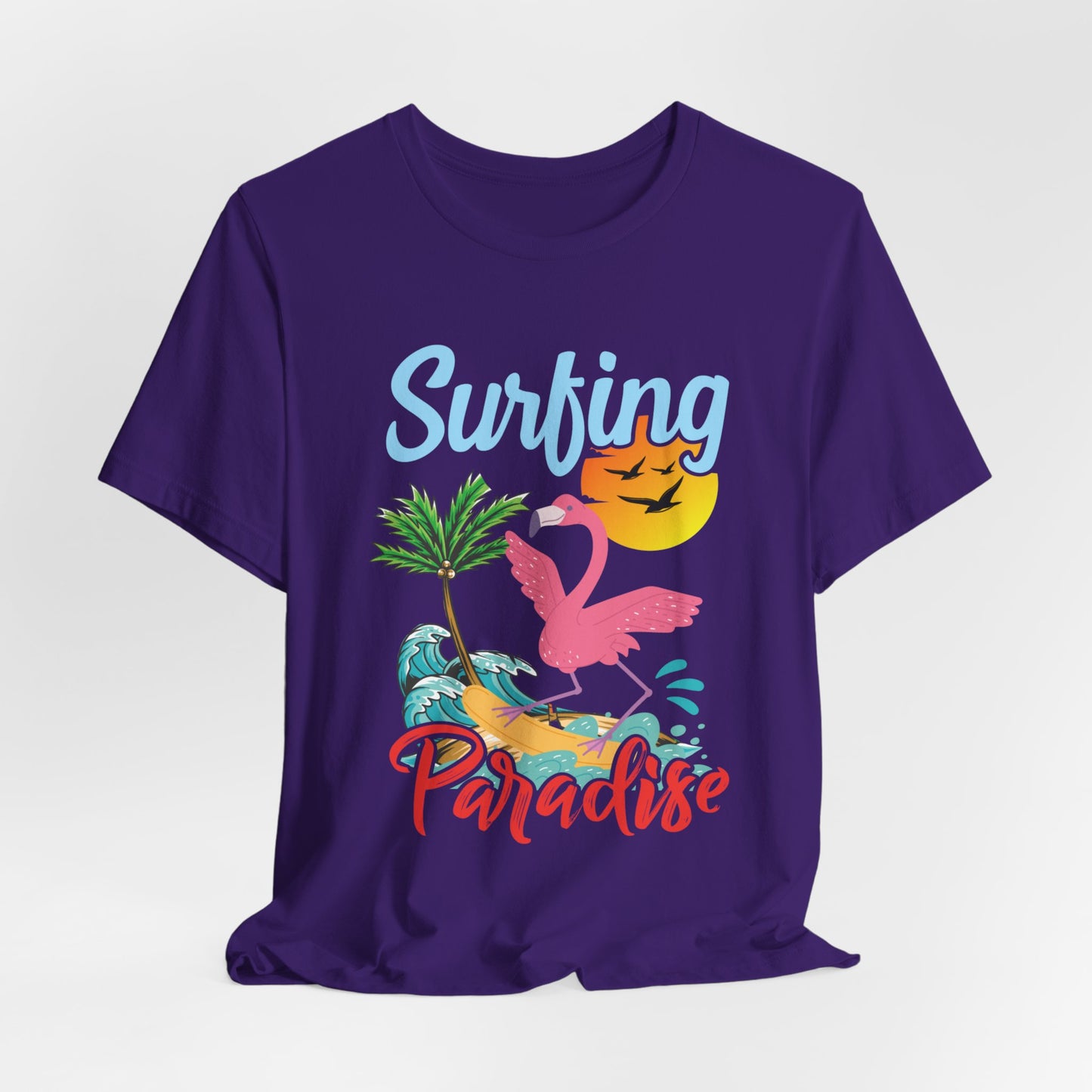 Surfing Paradise - Unisex Jersey Short Sleeve Tee - 13091