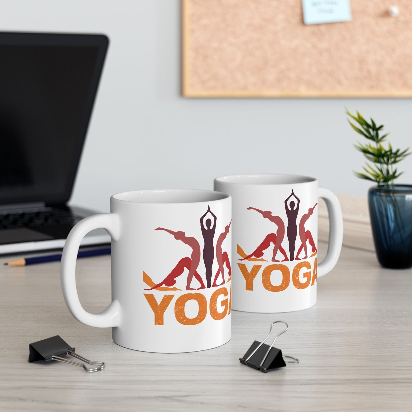 Yoga Ceramic Mug - Perfect for Mindfulness Moments, Gift for Yogis, 11oz & 15oz - 13151