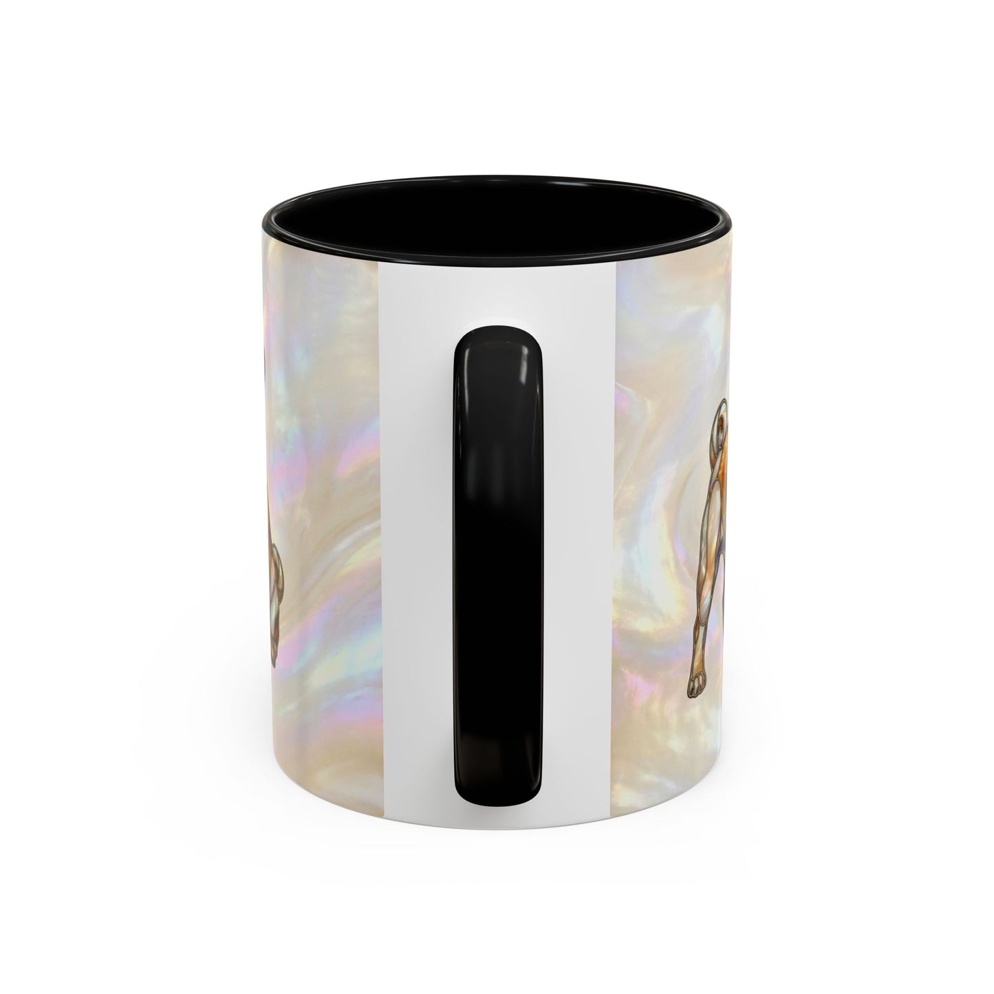 Pug Accent Coffee Mug –  Stained Glass Design (11/15oz) - 14547