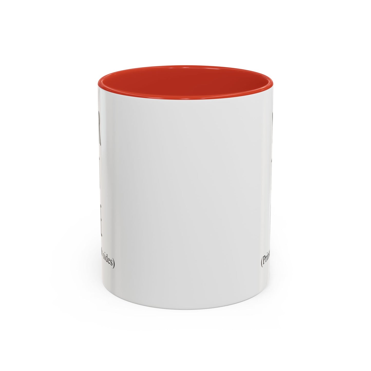 Personalized Accent Coffee Mug – Custom Text Printed Both Sides (11oz & 15oz) - 14676