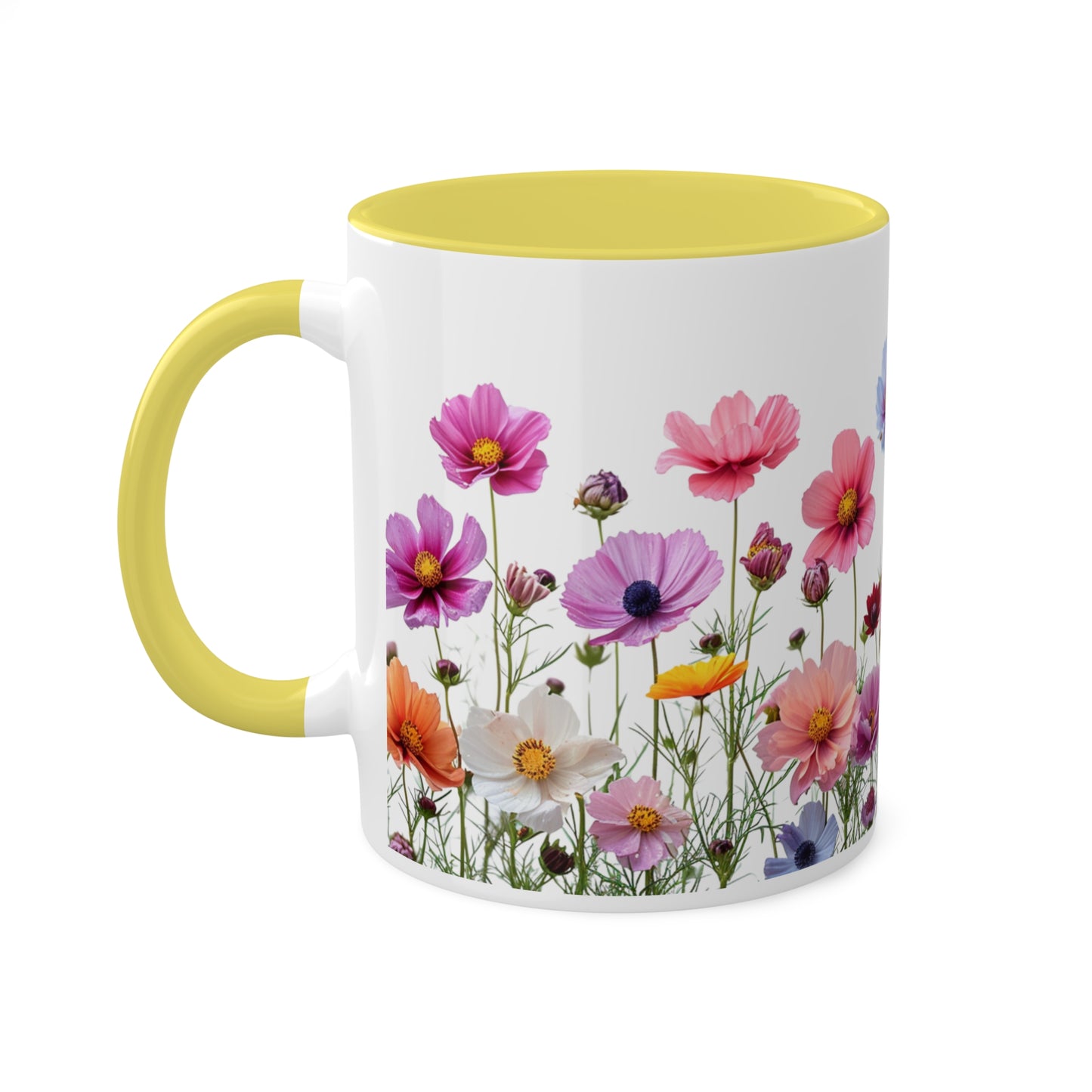 Bright Flowers - Colorful Mugs, 11oz