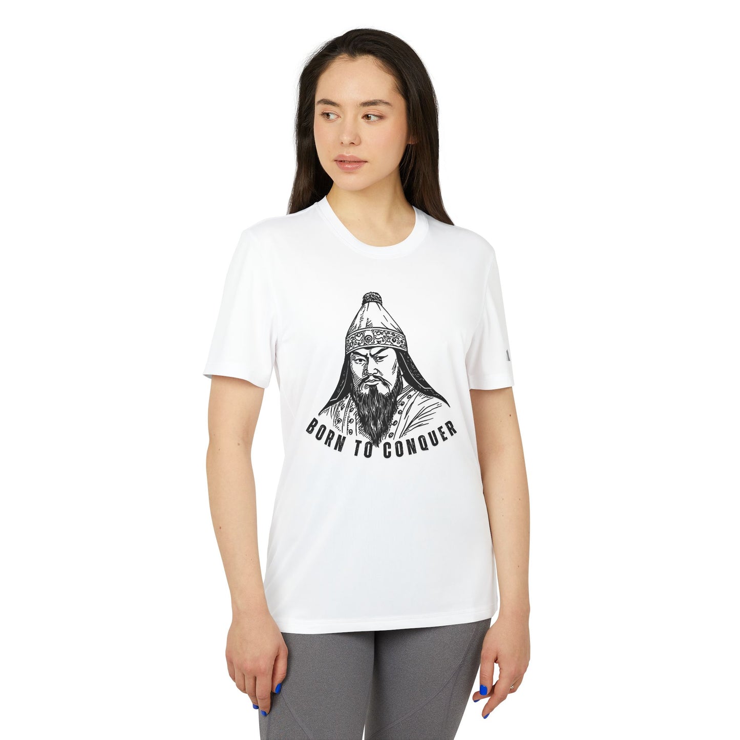 Chinggis Khan, Born To Conquer - Adidas Unisex Sport T-shirt