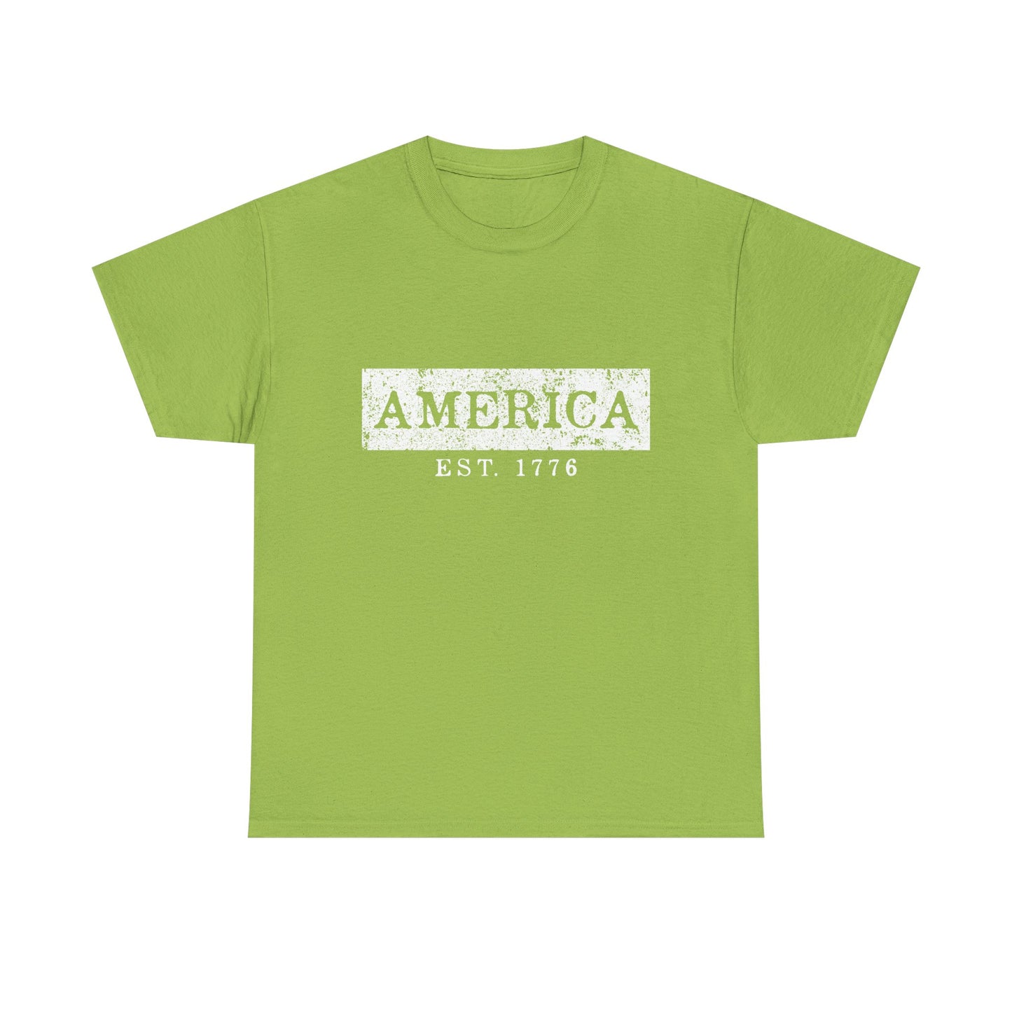 Patriotic Unisex Tee - America EST 1776, Vintage Style Shirt, Independence Day Gift, Casual Wear, Gifts for Him/Her - 13736