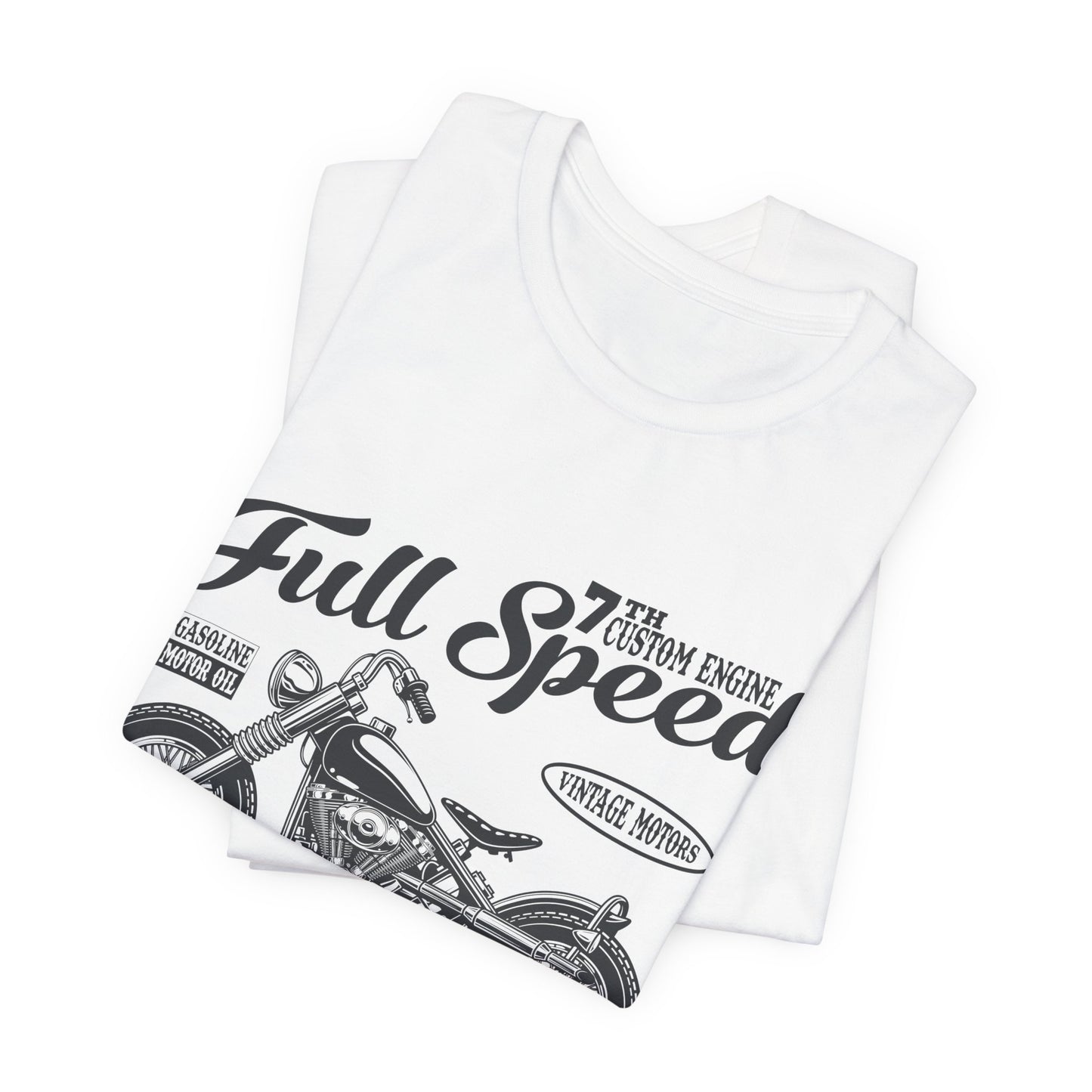 Full Speed, Vintage Motors - Unisex Jersey Short Sleeve Tee