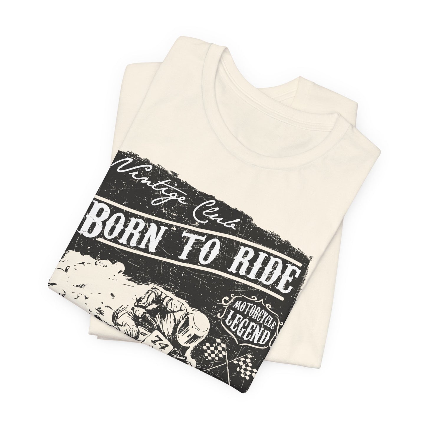 Born To Ride, Forced To Work - Unisex Jersey Short Sleeve Tee - 13409