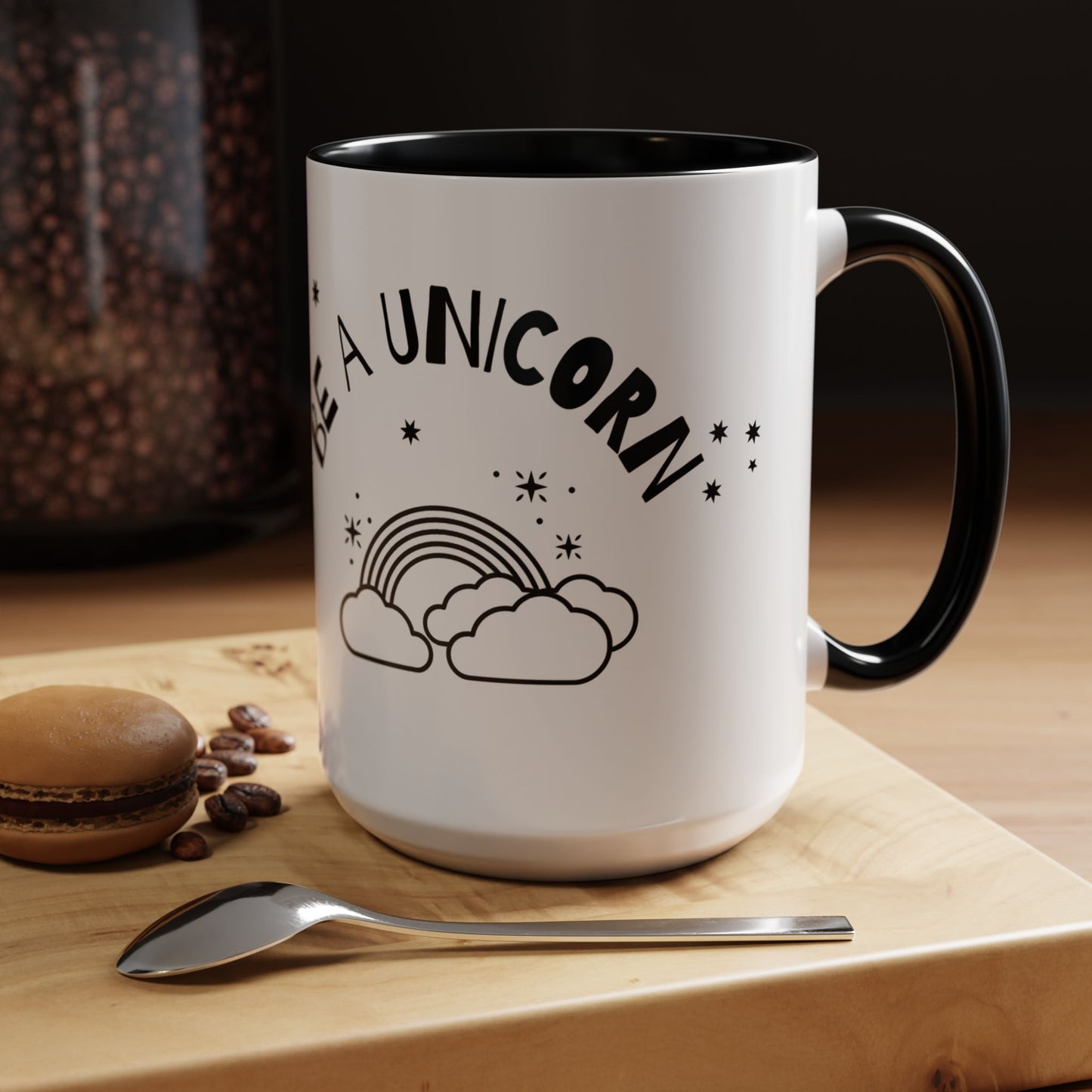 Normal is Boring, Be A Unicorn - Accent Coffee Mug (11, 15oz) - 11097