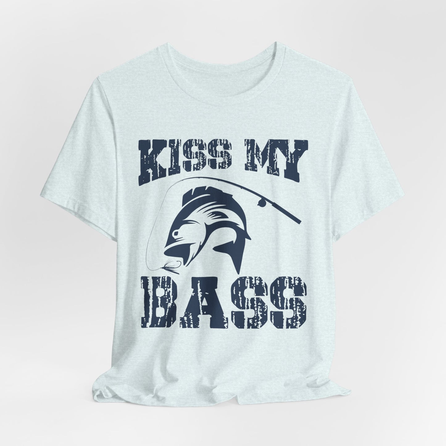 Fishing:  Kiss My Bass - Unisex Jersey Short Sleeve Tee - 14021