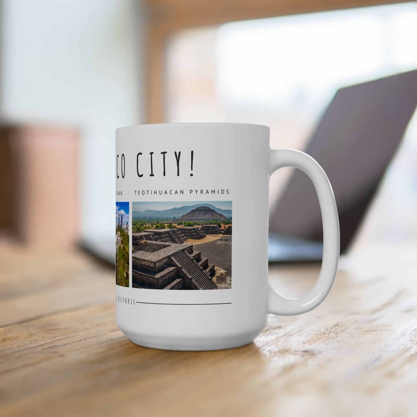 Hello Mexico City Ceramic Mug - 11oz & 15oz - Vibrant, Cultural Design - 12018