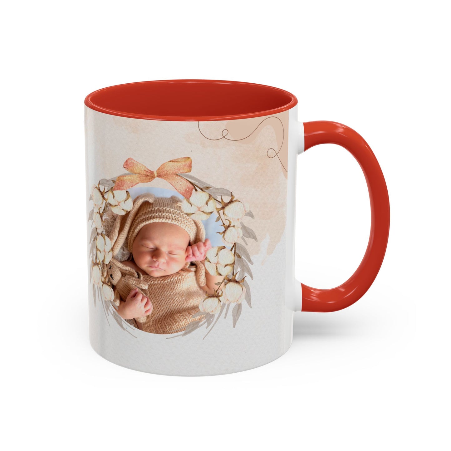 Oh Baby, Samira's Baby Shower, Customizable - Accent Coffee Mug (11, 15oz) - 10882